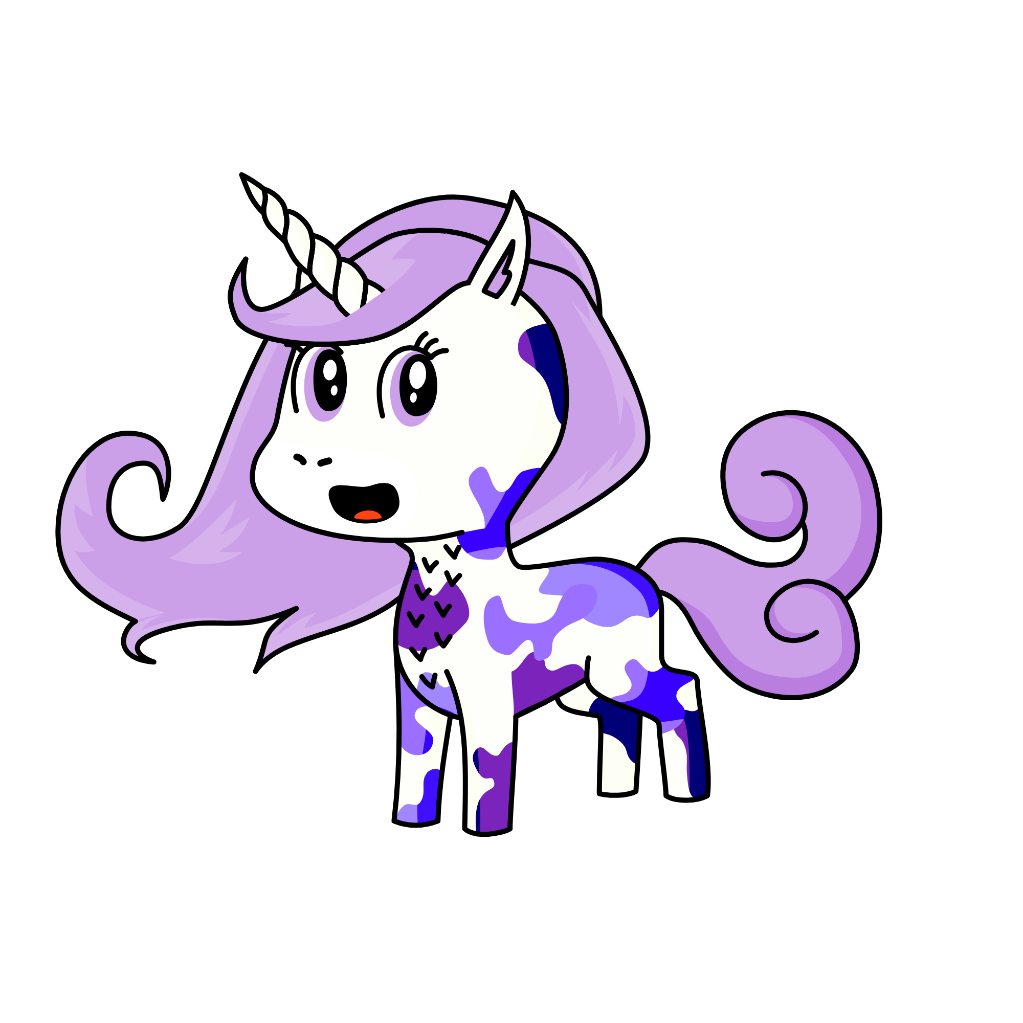 Violet, the unicorn