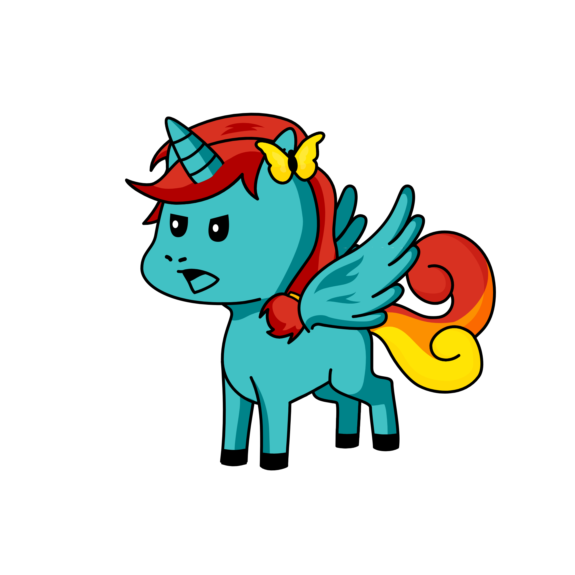 rainbow dash, the unicorn