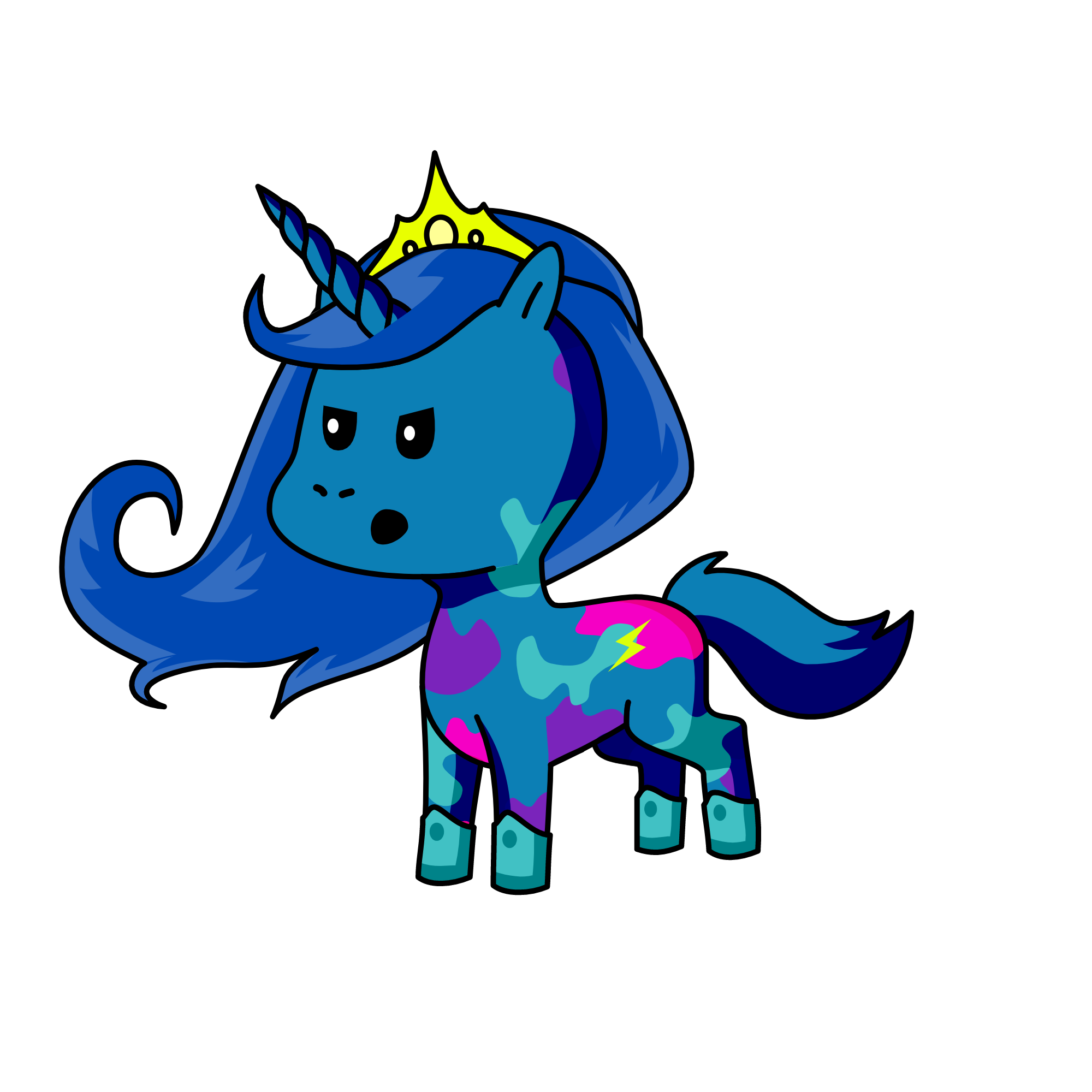 Moon  light, the unicorn