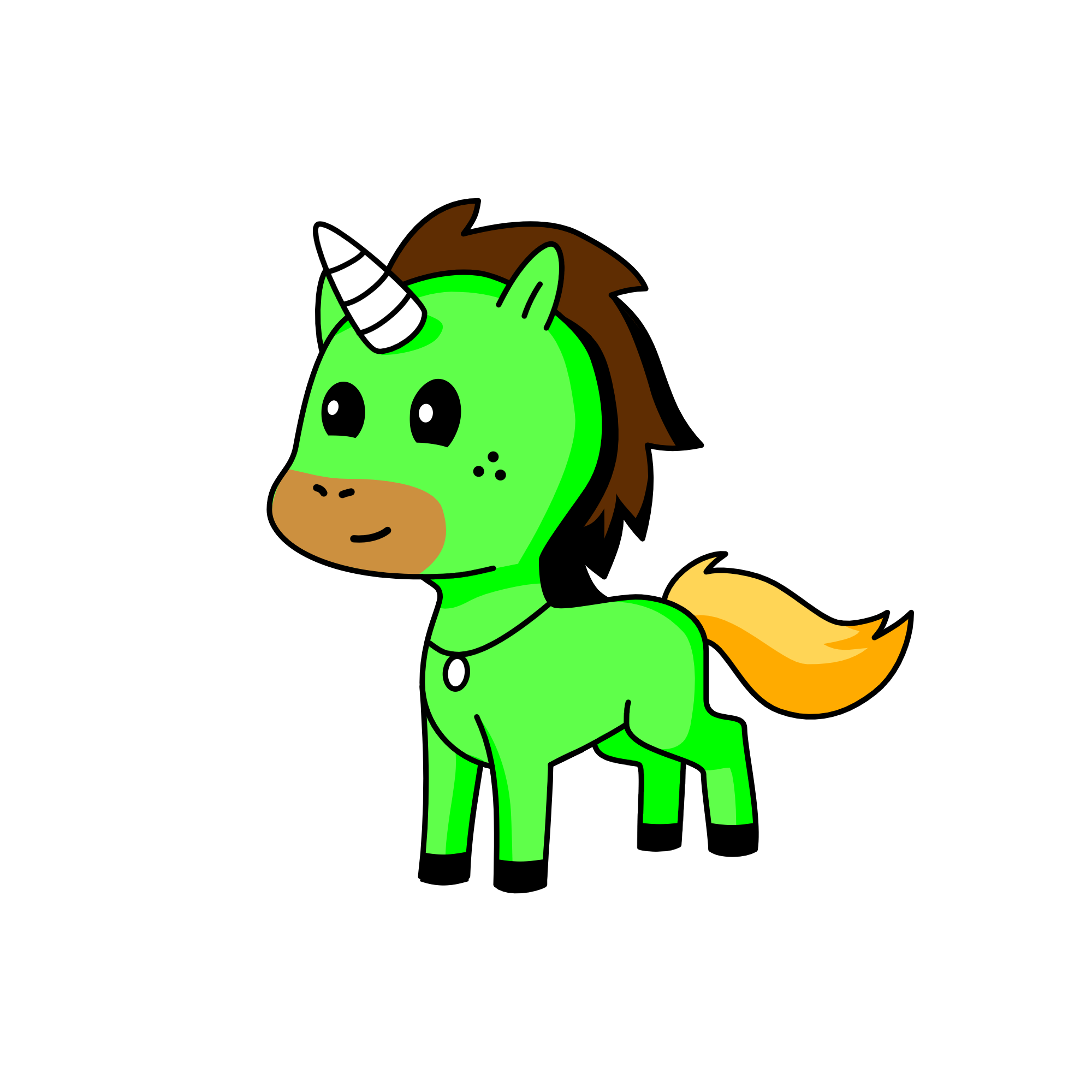 Mint, the unicorn