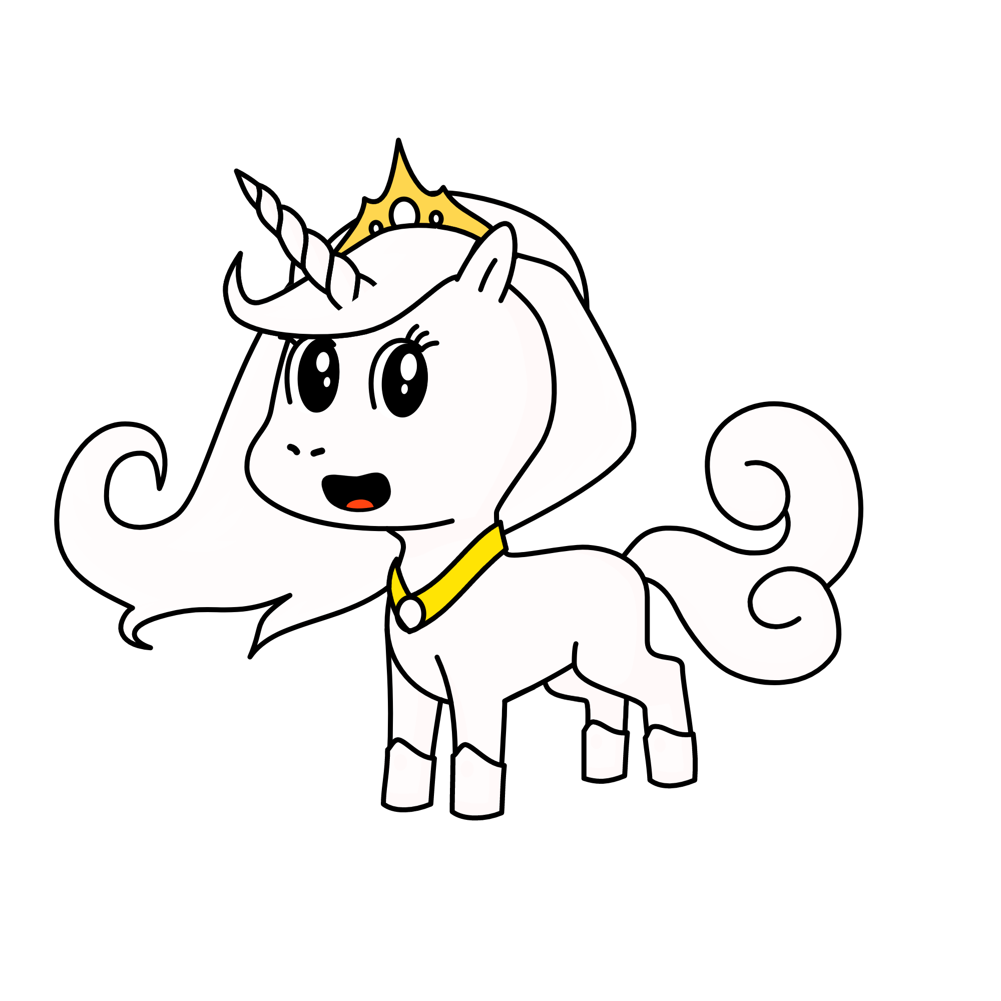 Princess White, the unicorn