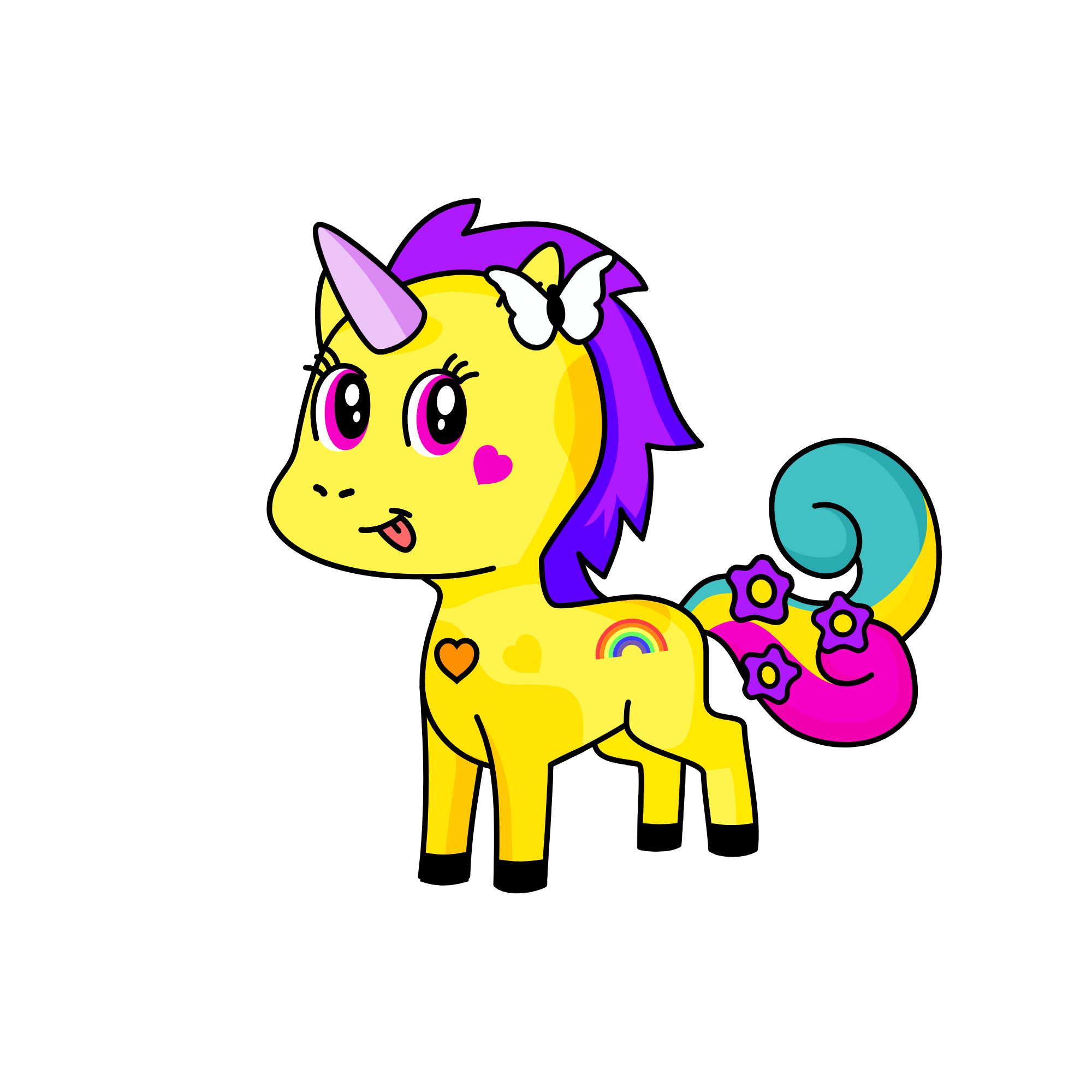 Pinky, the unicorn