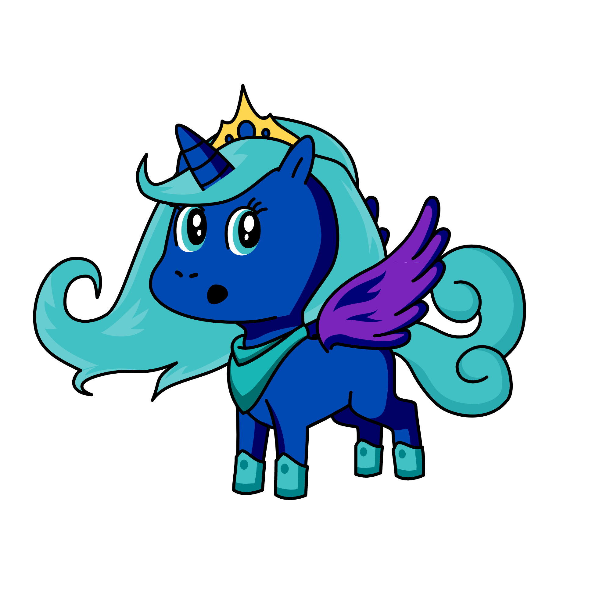 Princess Moon, the unicorn