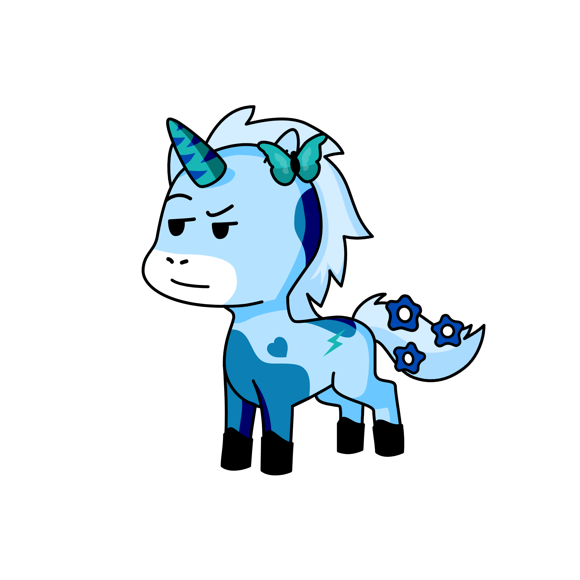 BlueBerry, the unicorn