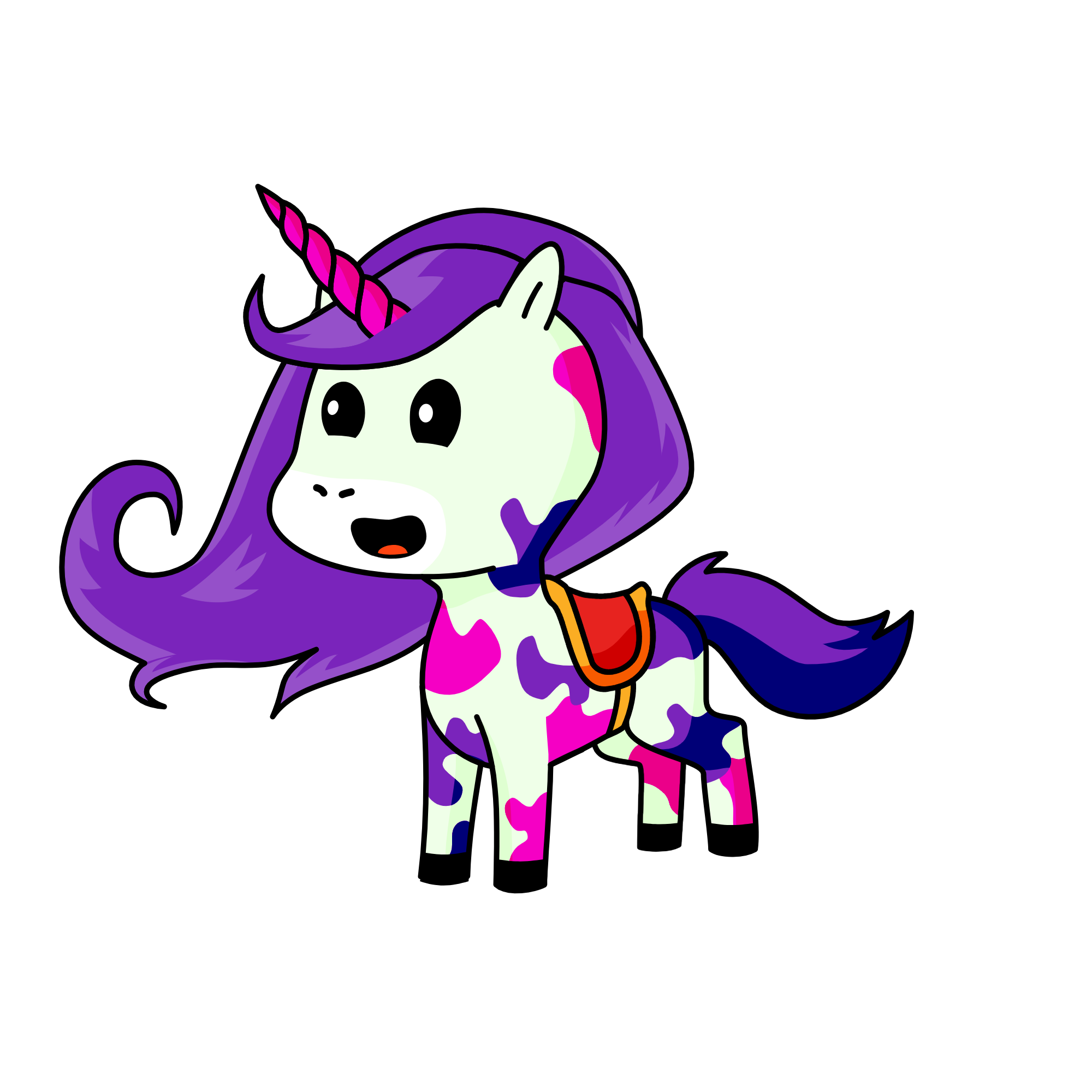 Violet, the unicorn