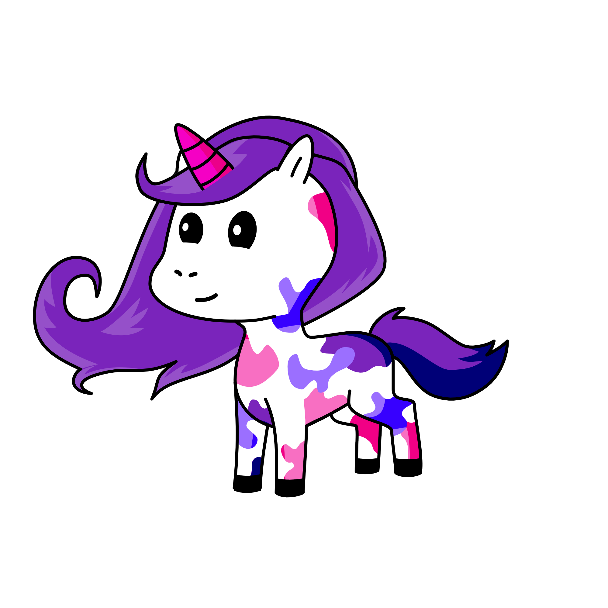 Violet, the unicorn