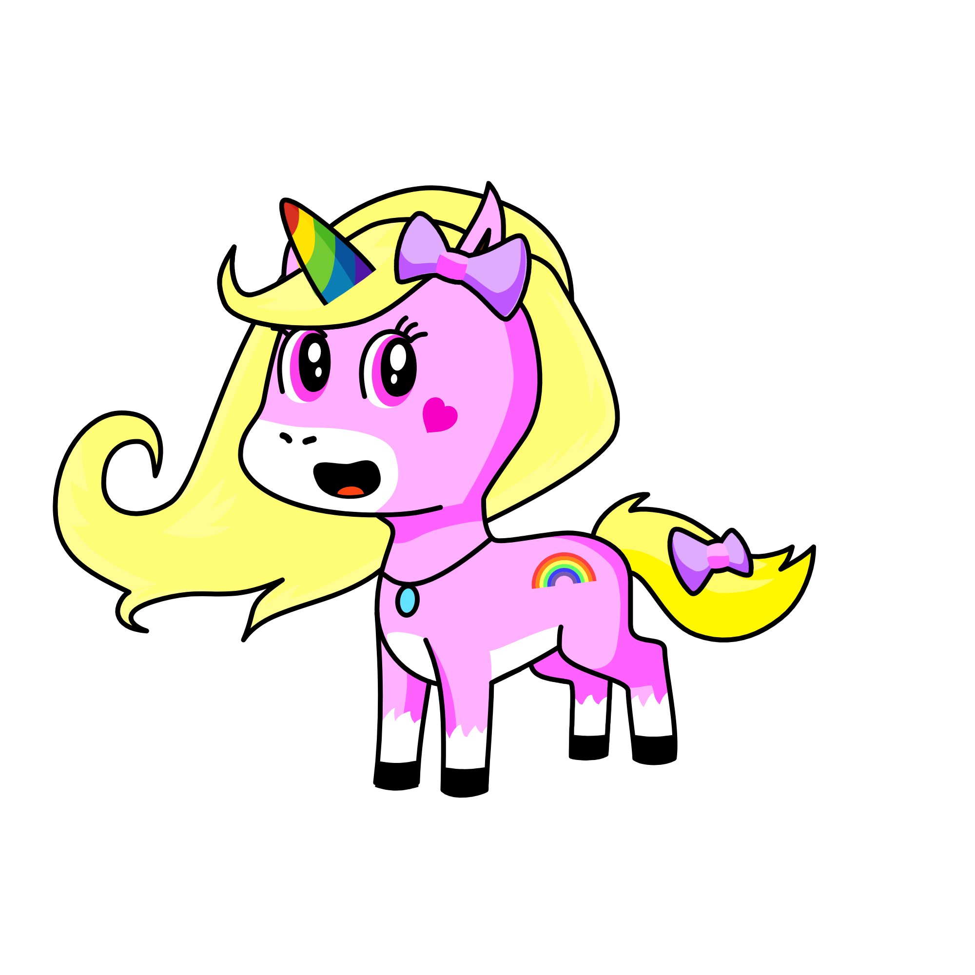 Rainbow, the unicorn