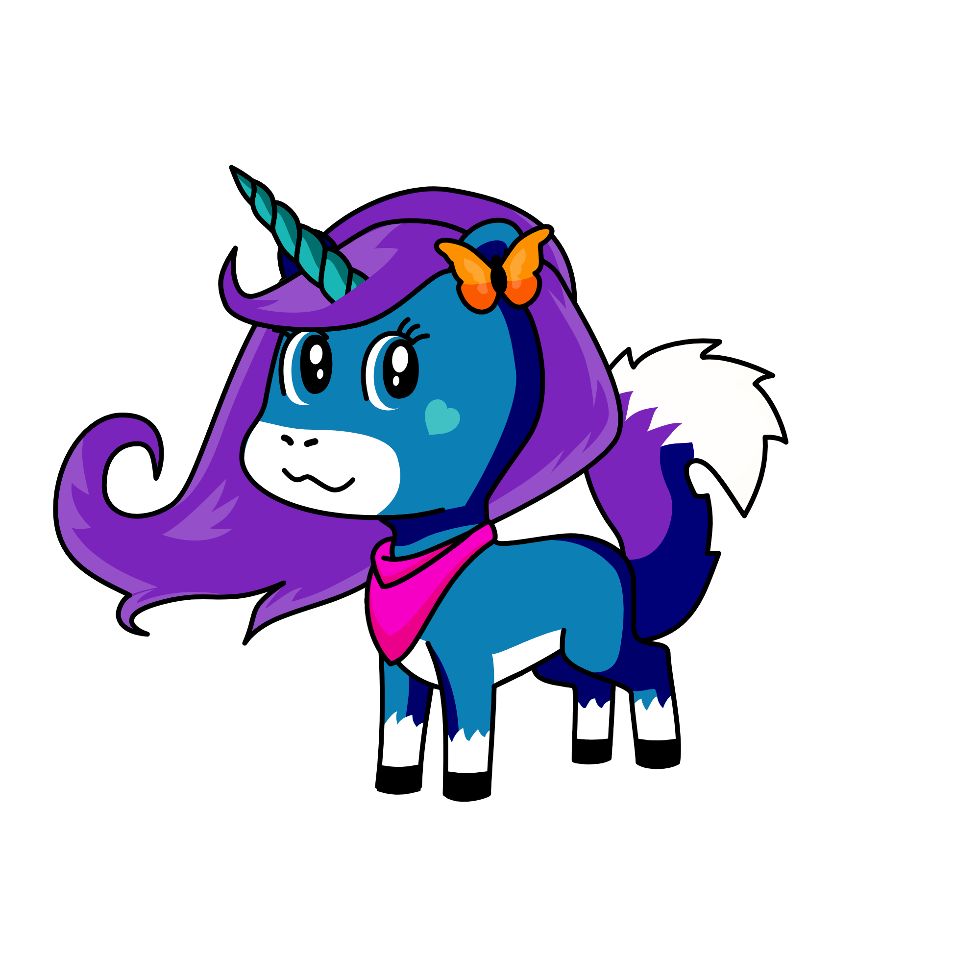 moonlight, the unicorn