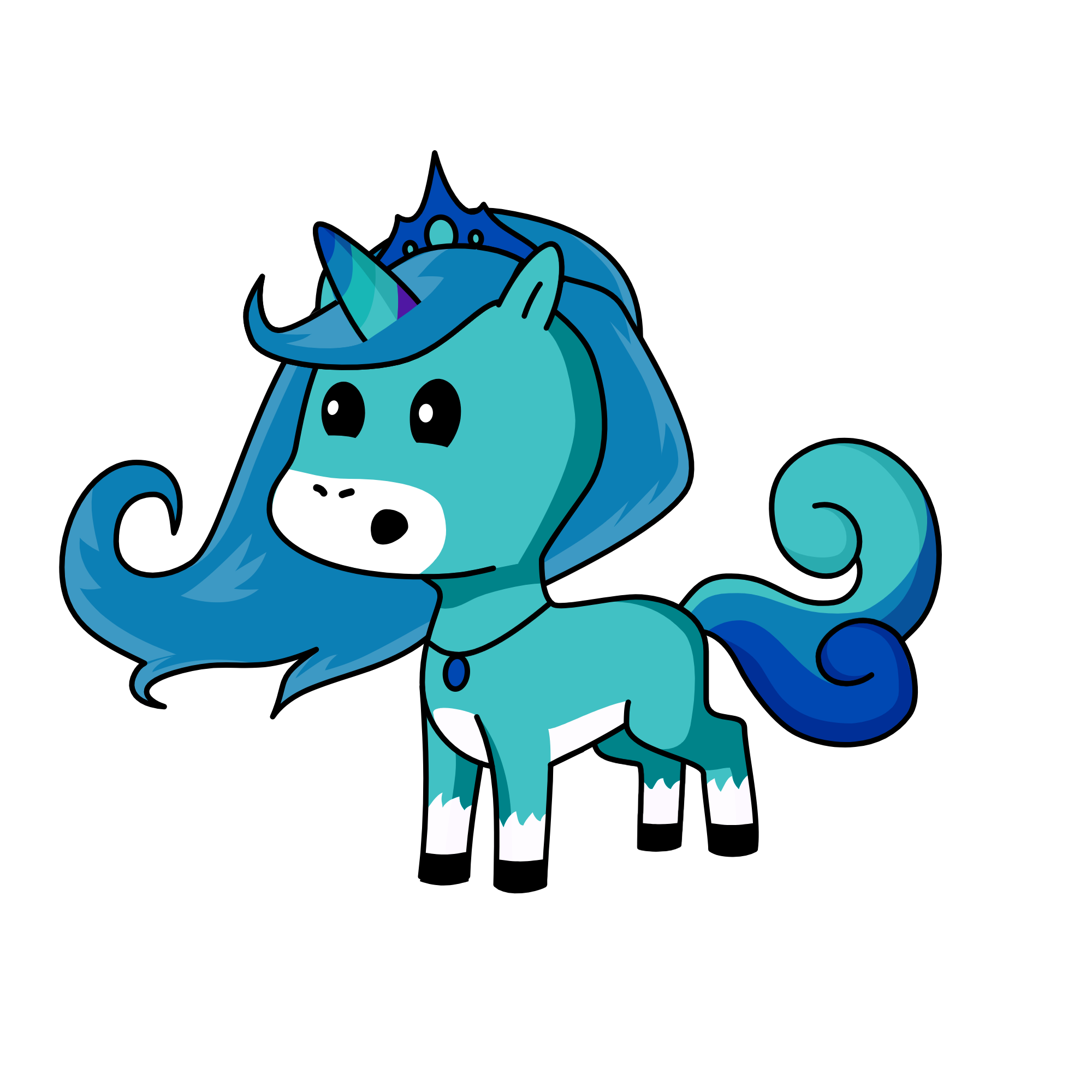 Water Queen, the unicorn