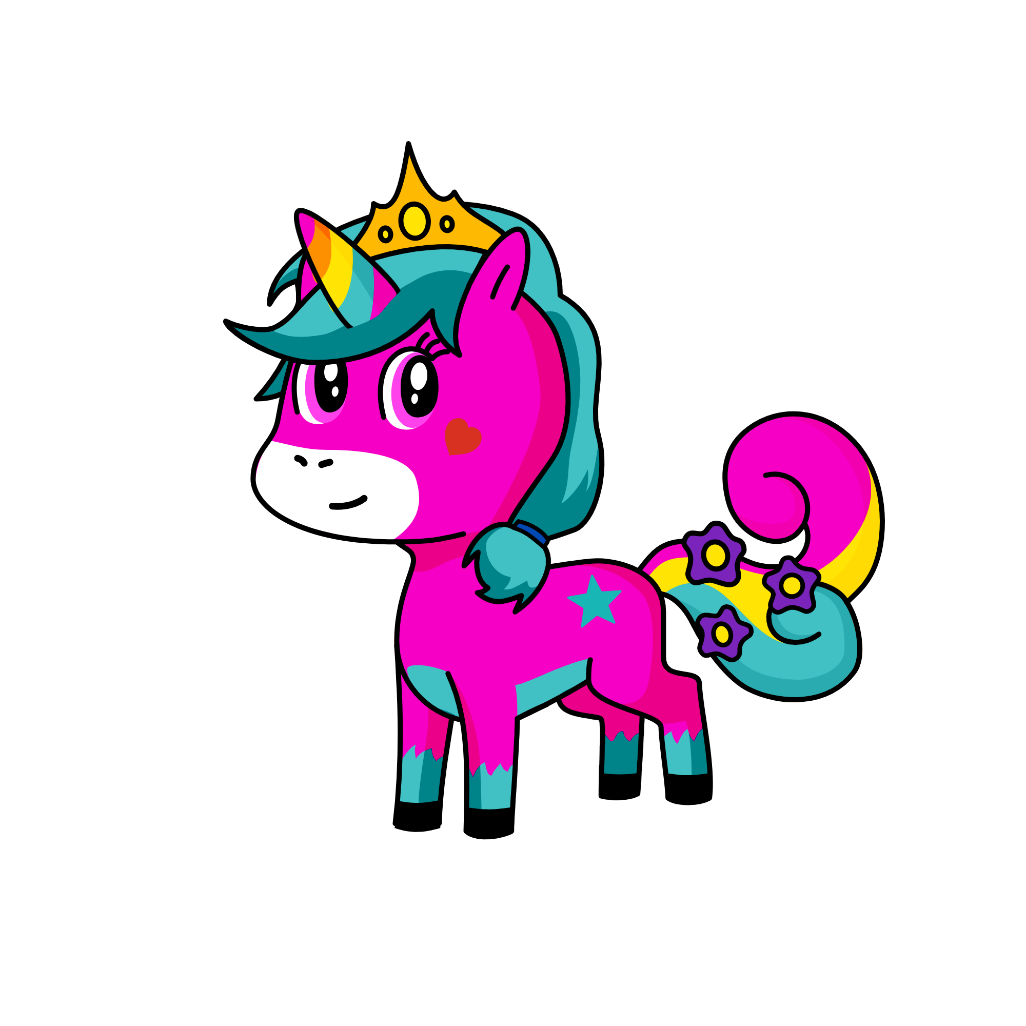 Sparkles, the unicorn