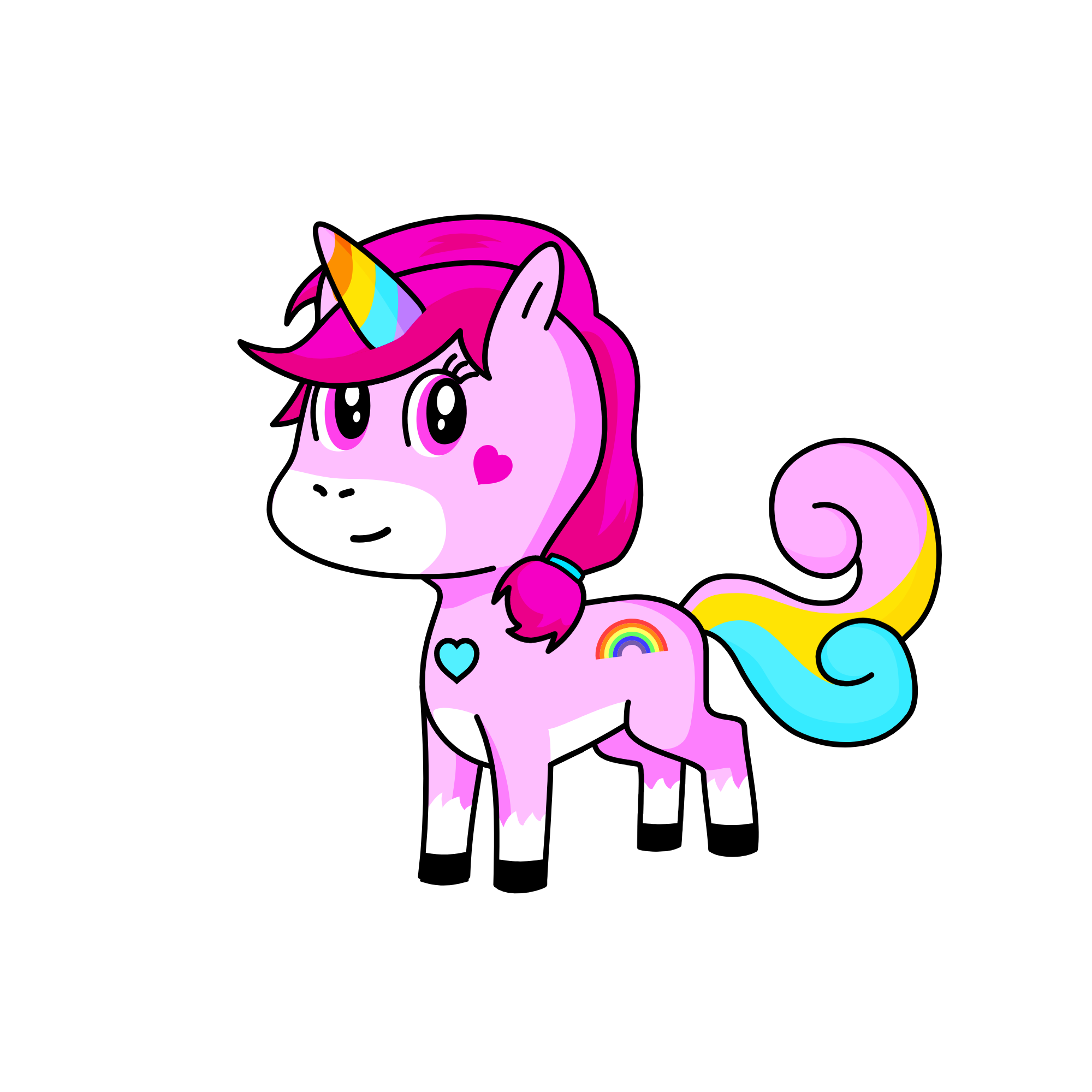 Sparkles, the unicorn