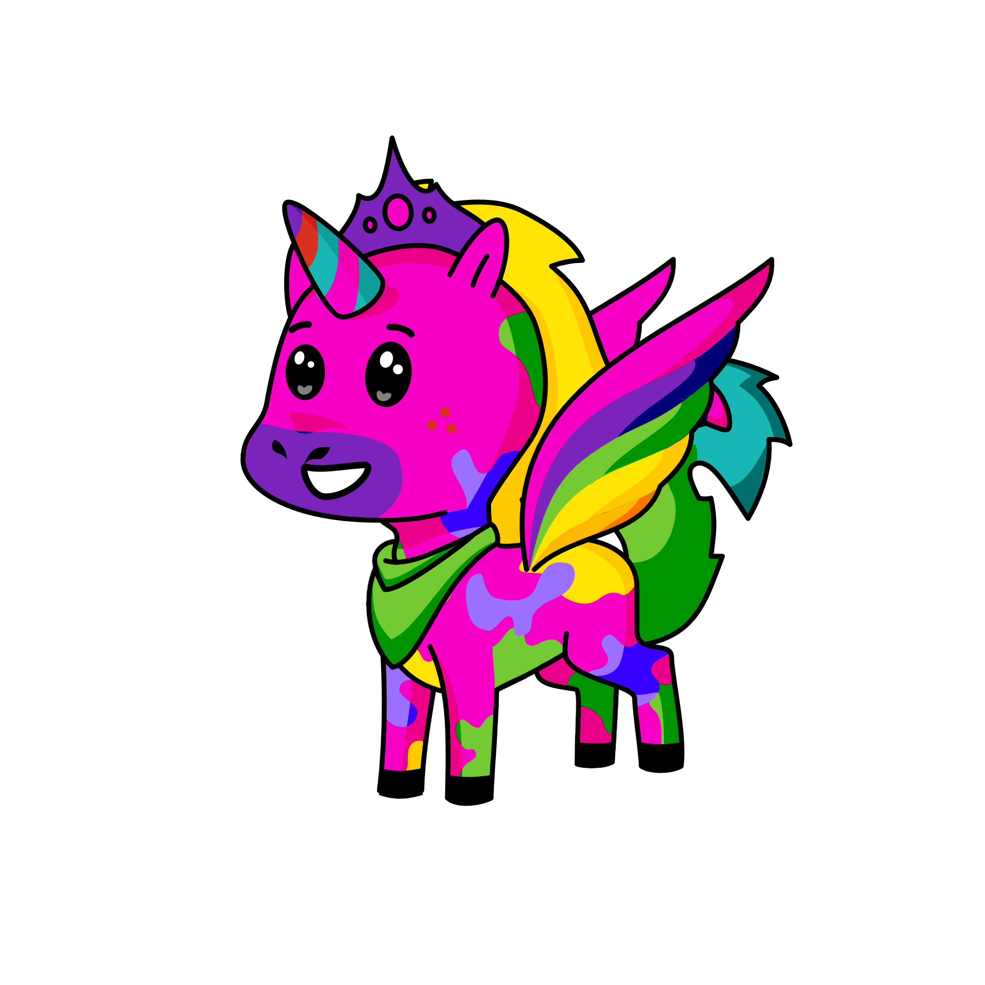 Easter, the unicorn