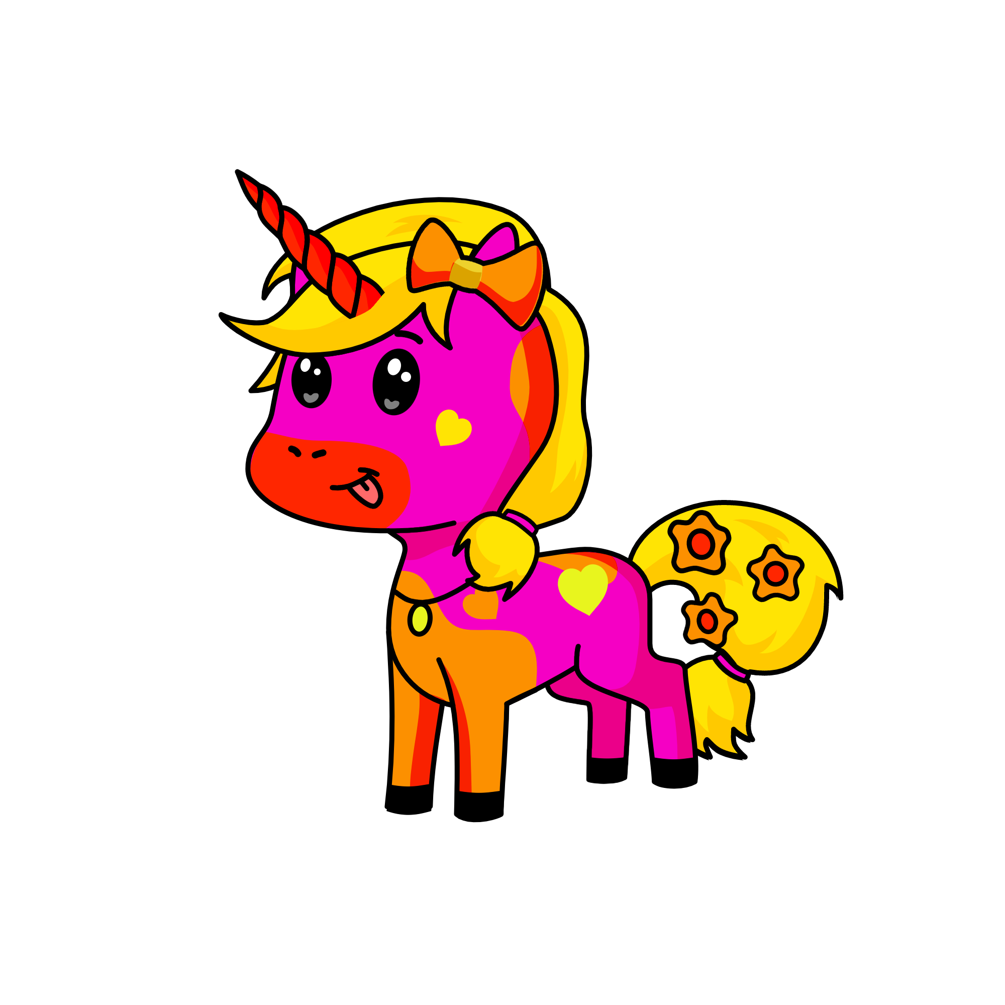 Flame, the unicorn