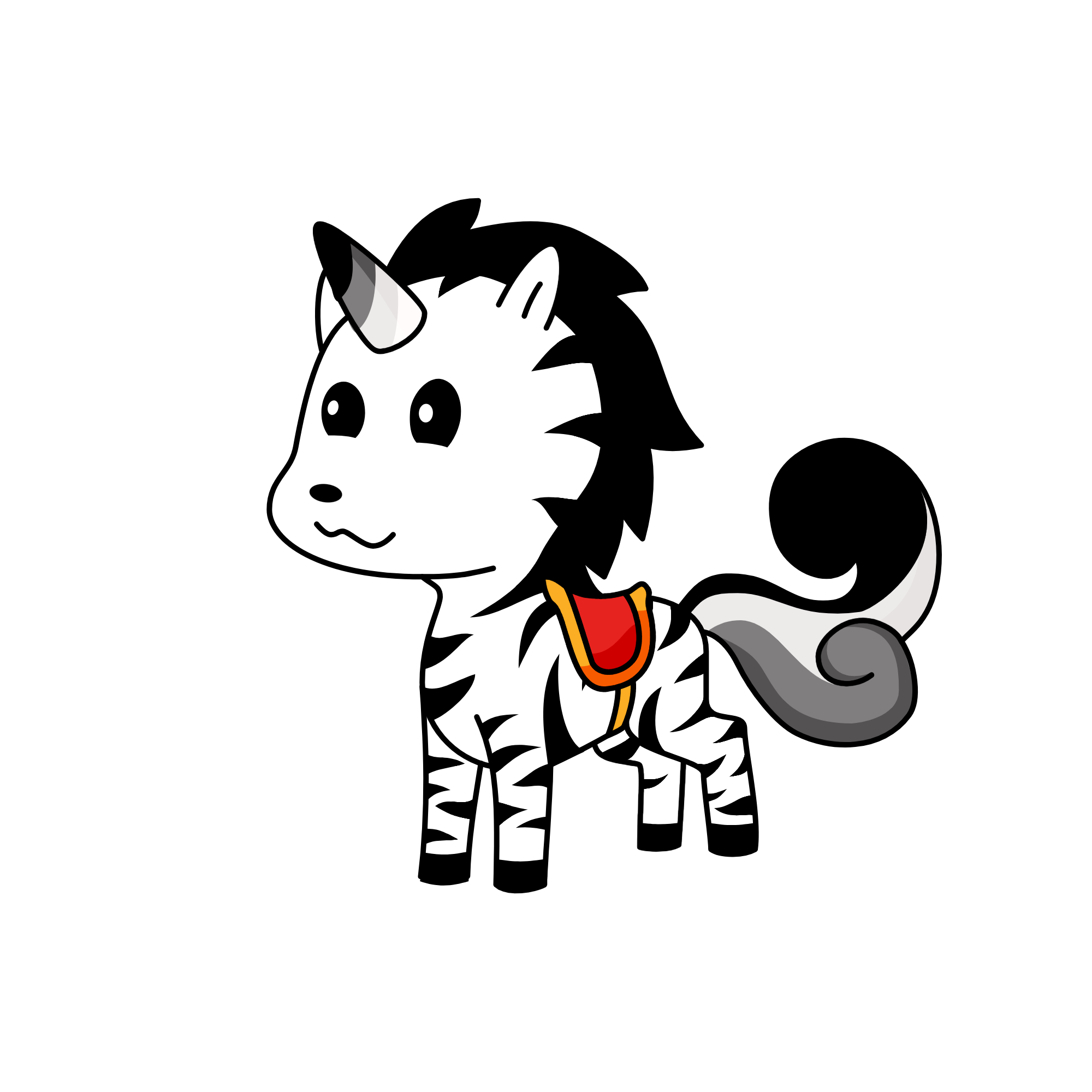 zebra, the unicorn