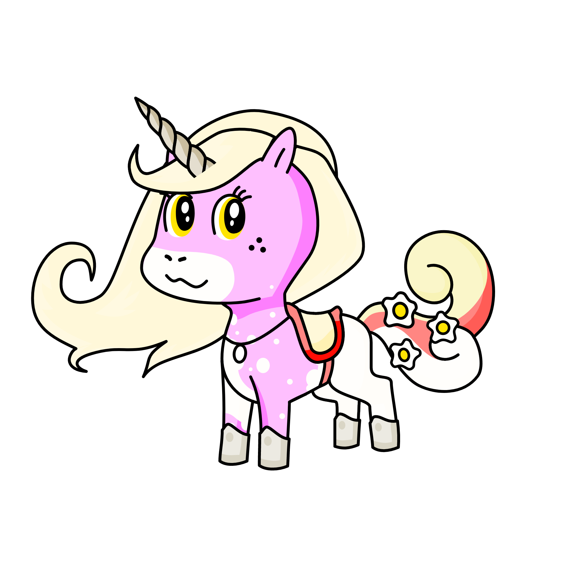 snowy, the unicorn