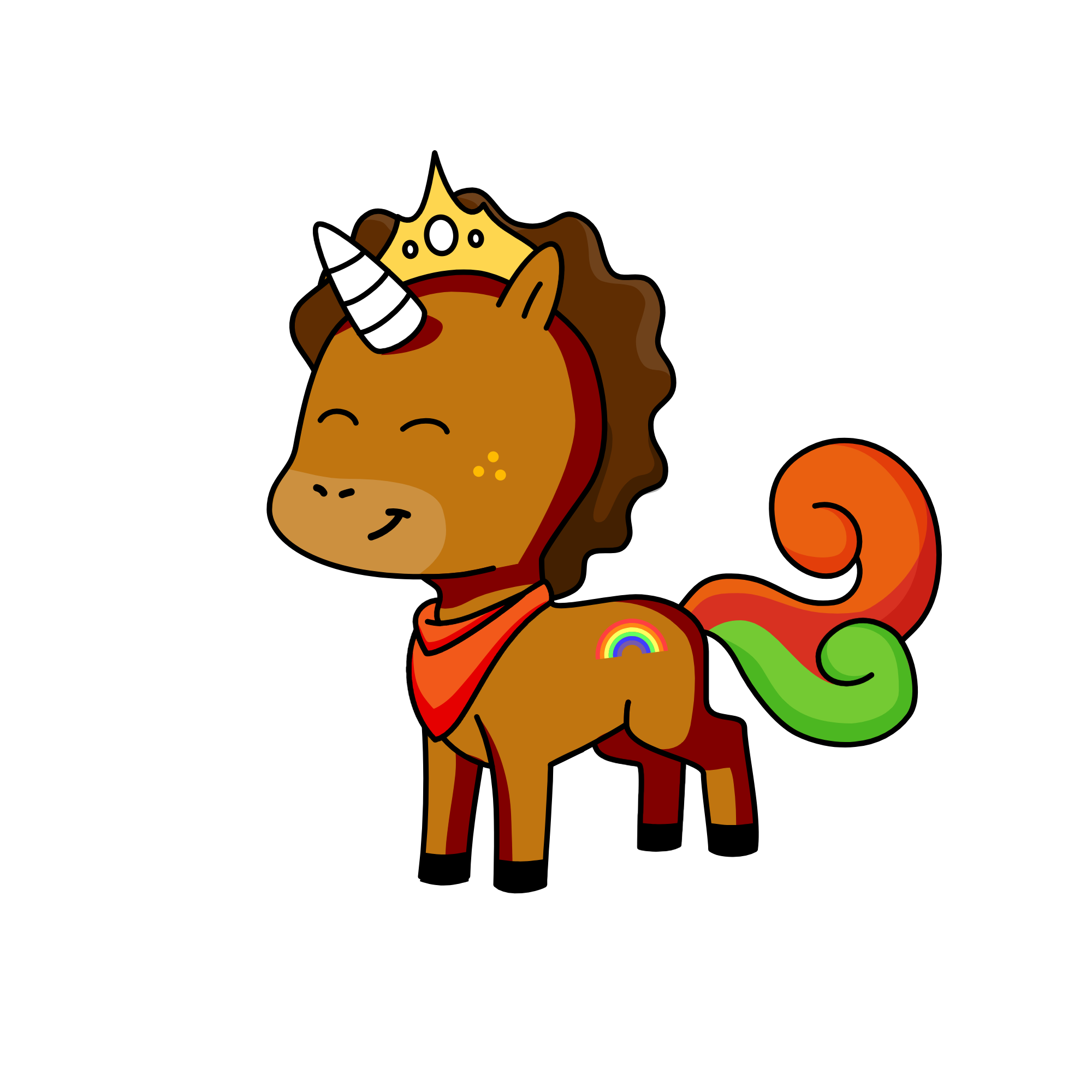 Sun, the unicorn