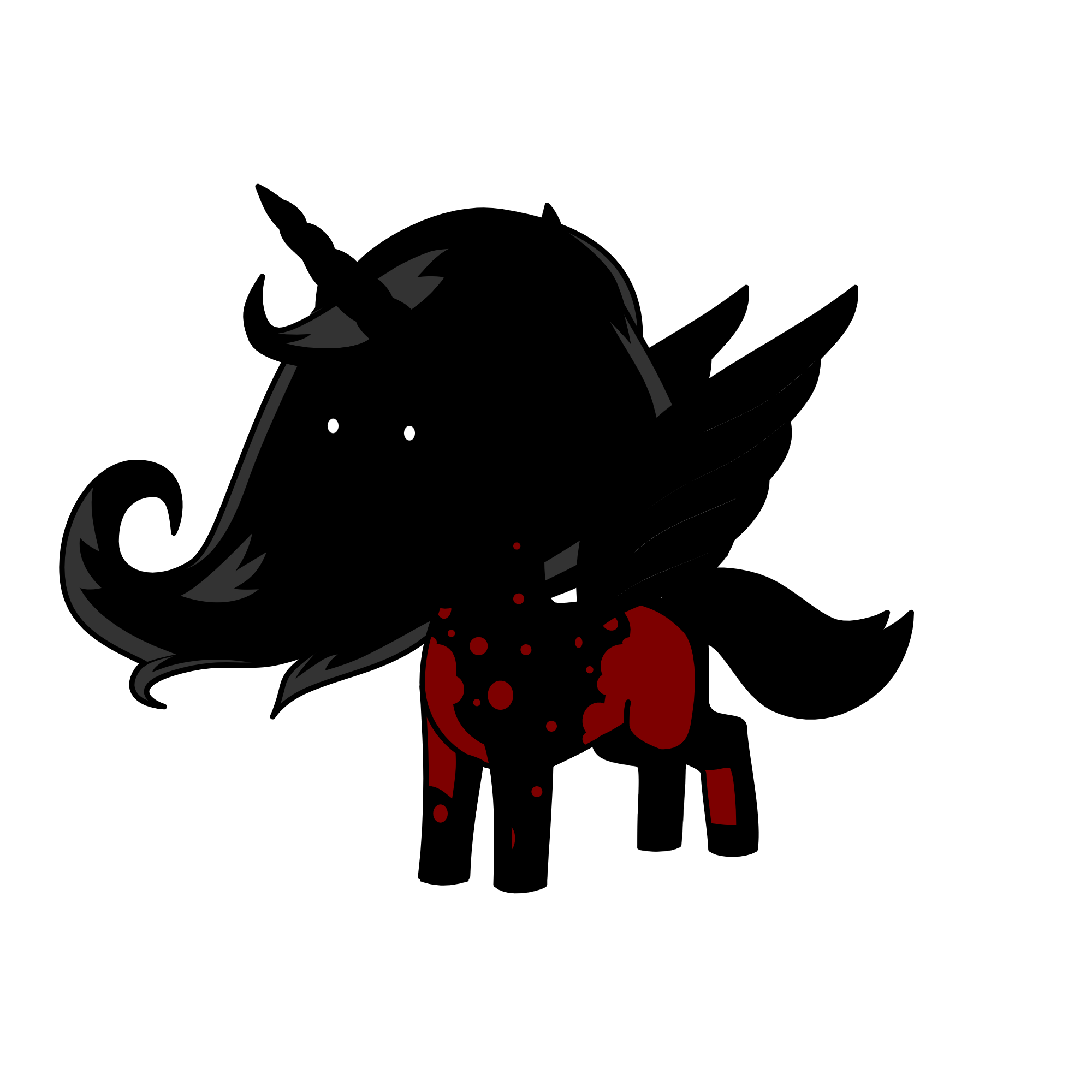 You people, stop stealing GiaCreepi, she is mine, and mine only., the unicorn