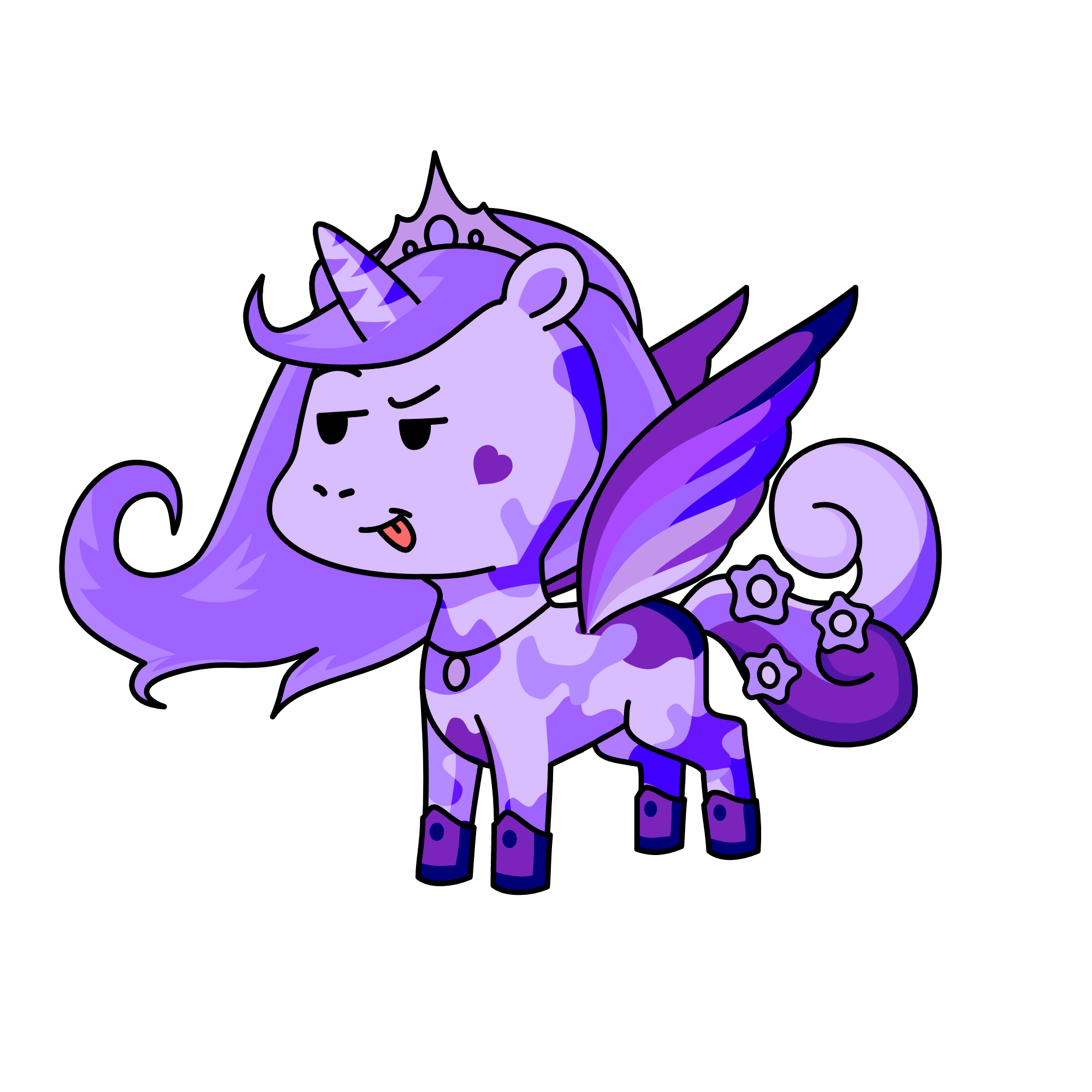 Lavender, the unicorn