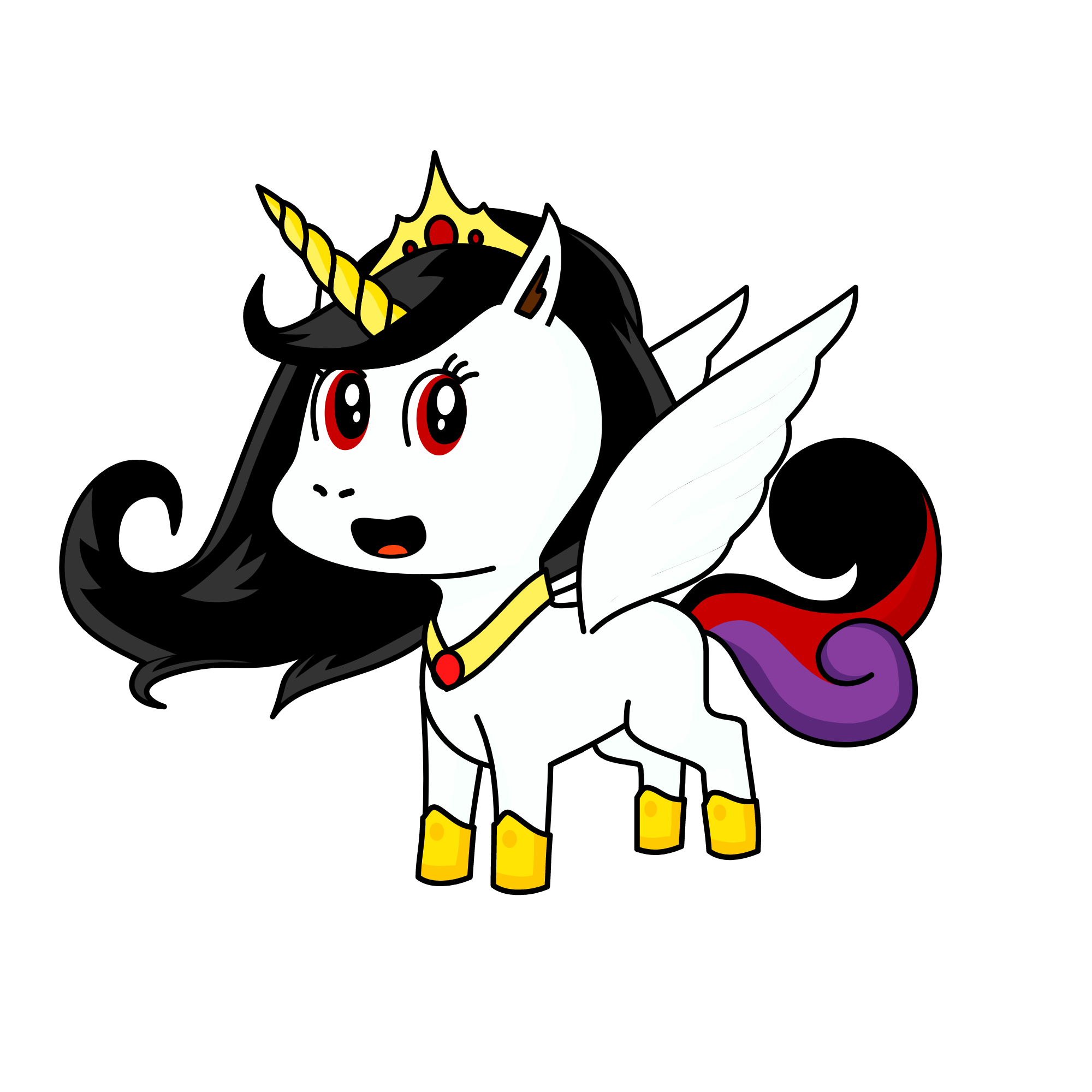 Queen leva, the unicorn