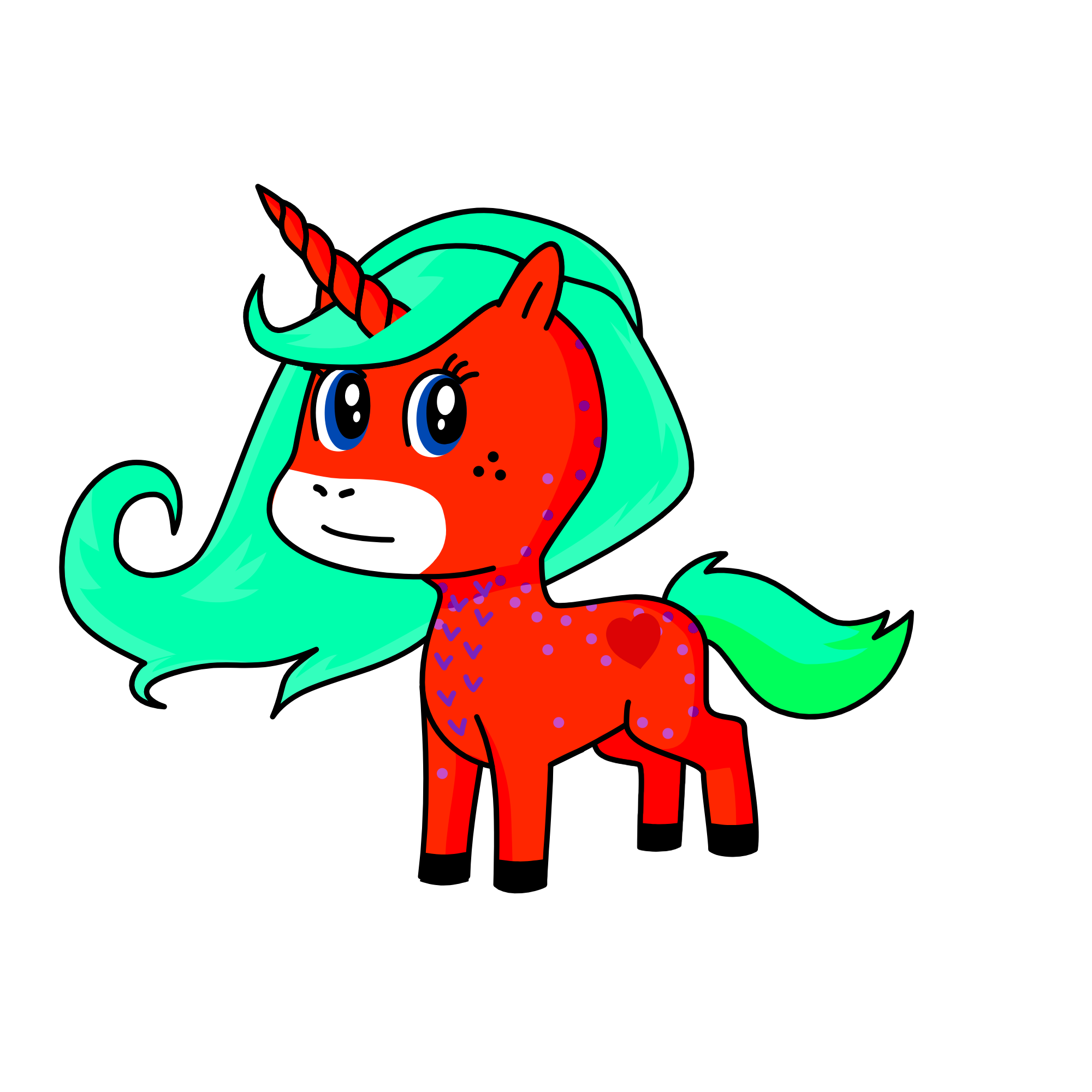 Coral, the unicorn