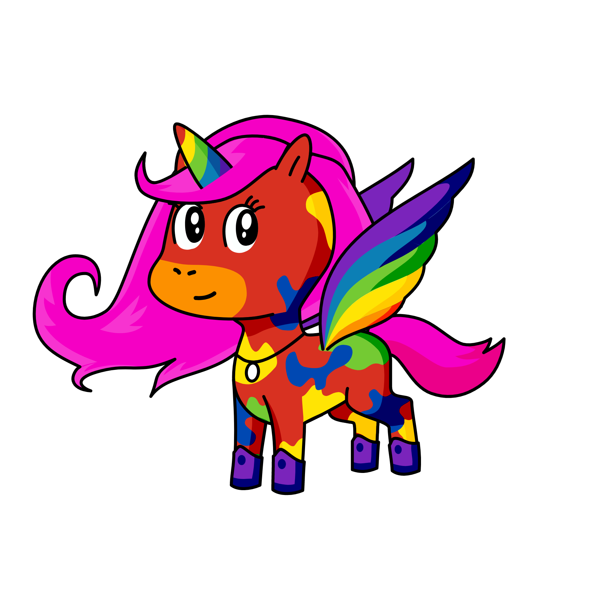rainbow, the unicorn