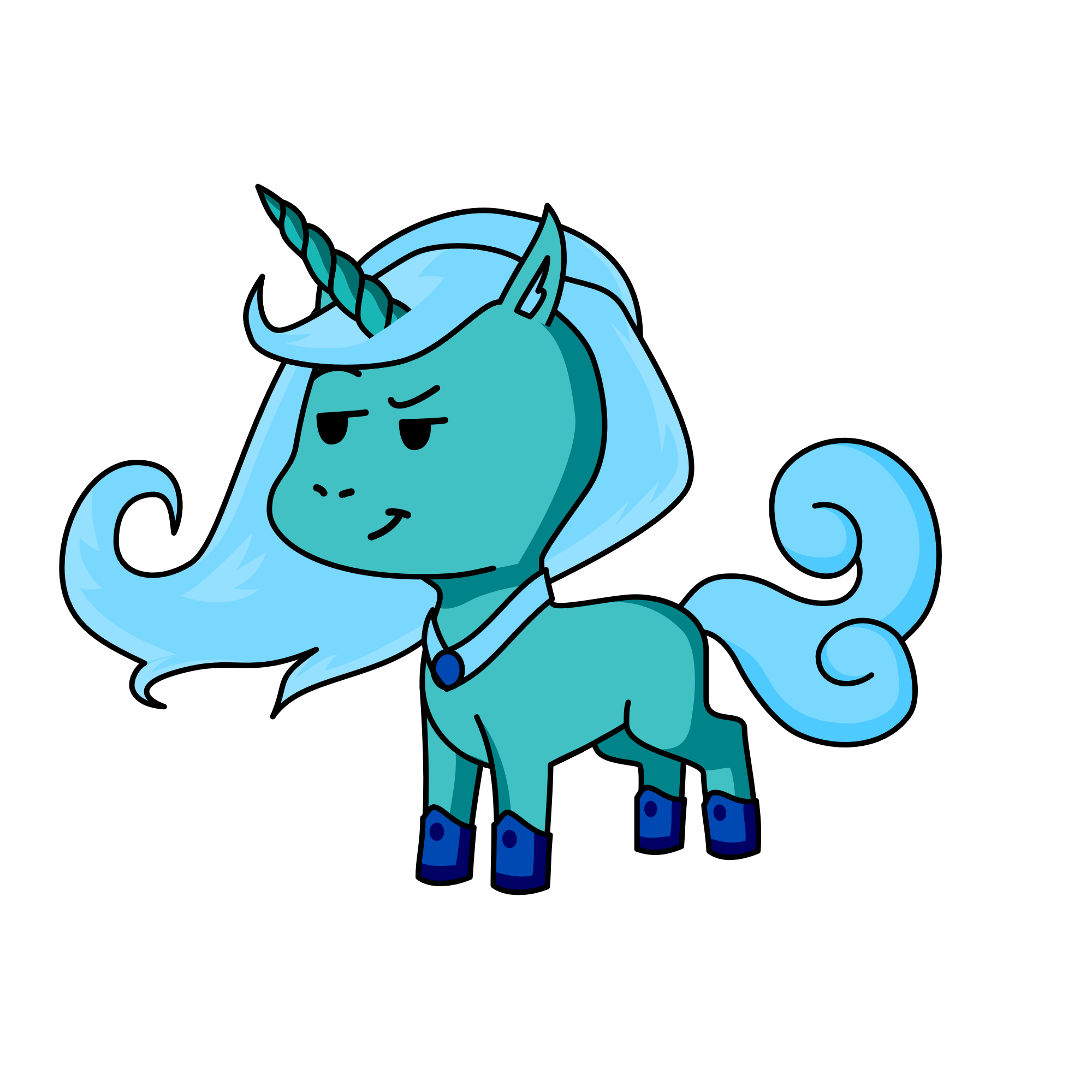 Liquie, the unicorn