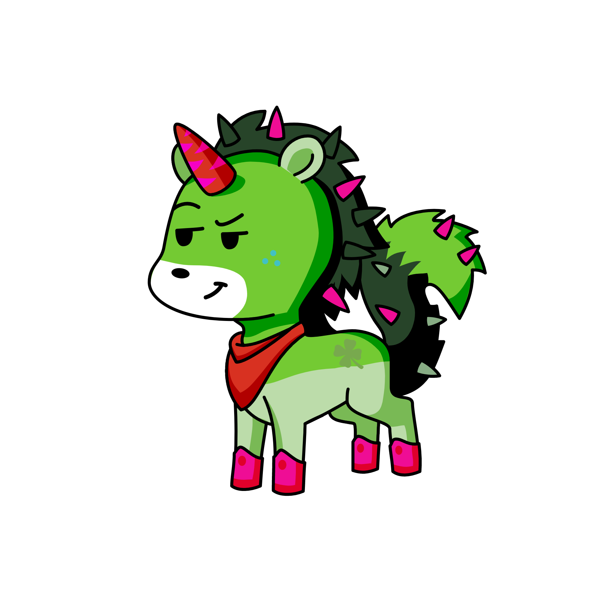 spiky, the unicorn