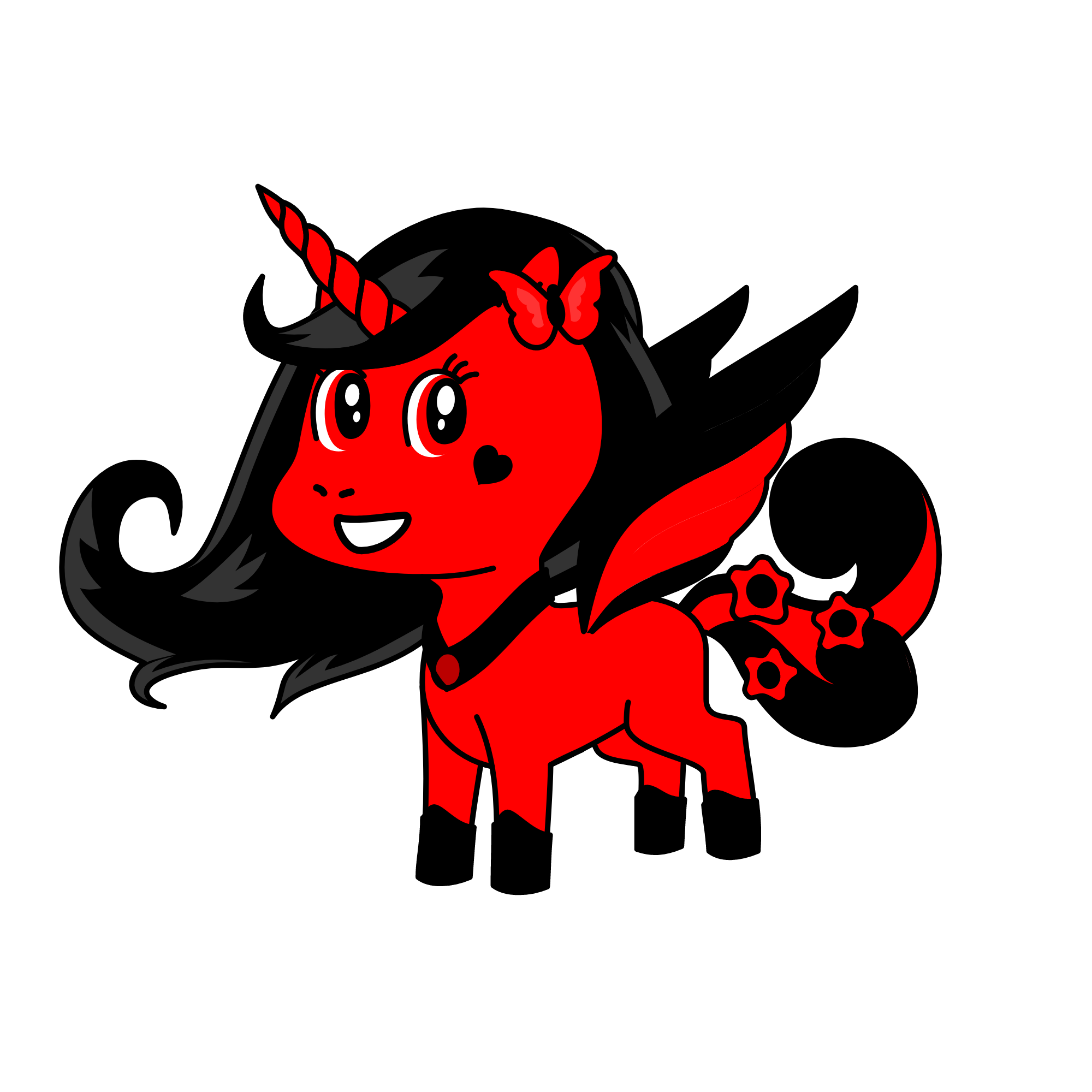 Red, the unicorn
