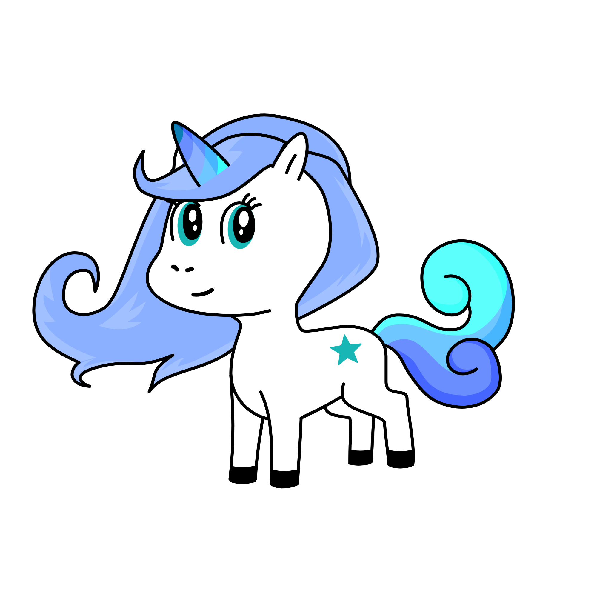 Sky, the unicorn