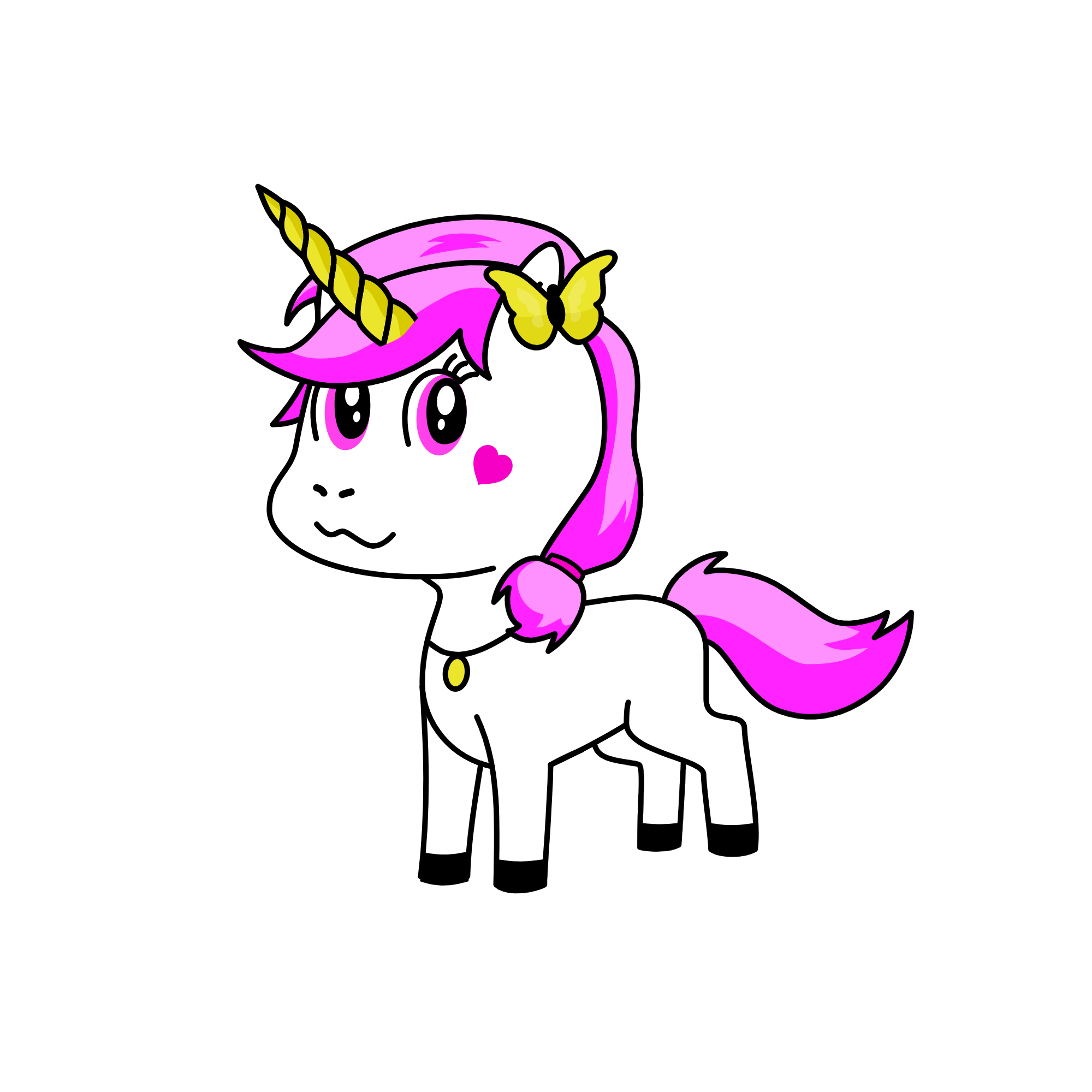 Shy fly, the unicorn