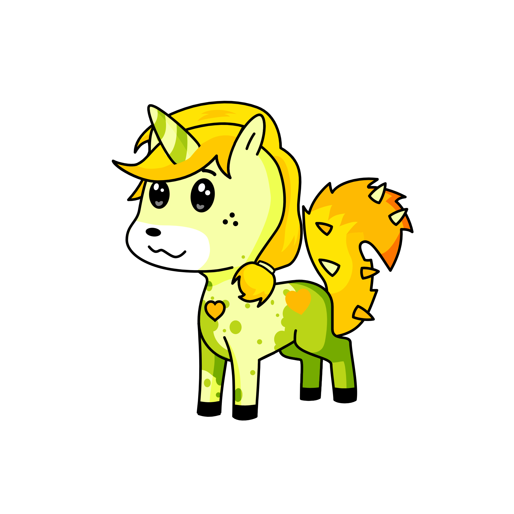 フォレスト フレンズ! キャラクター:ユニコンのもりもりとしてしまう!, the unicorn