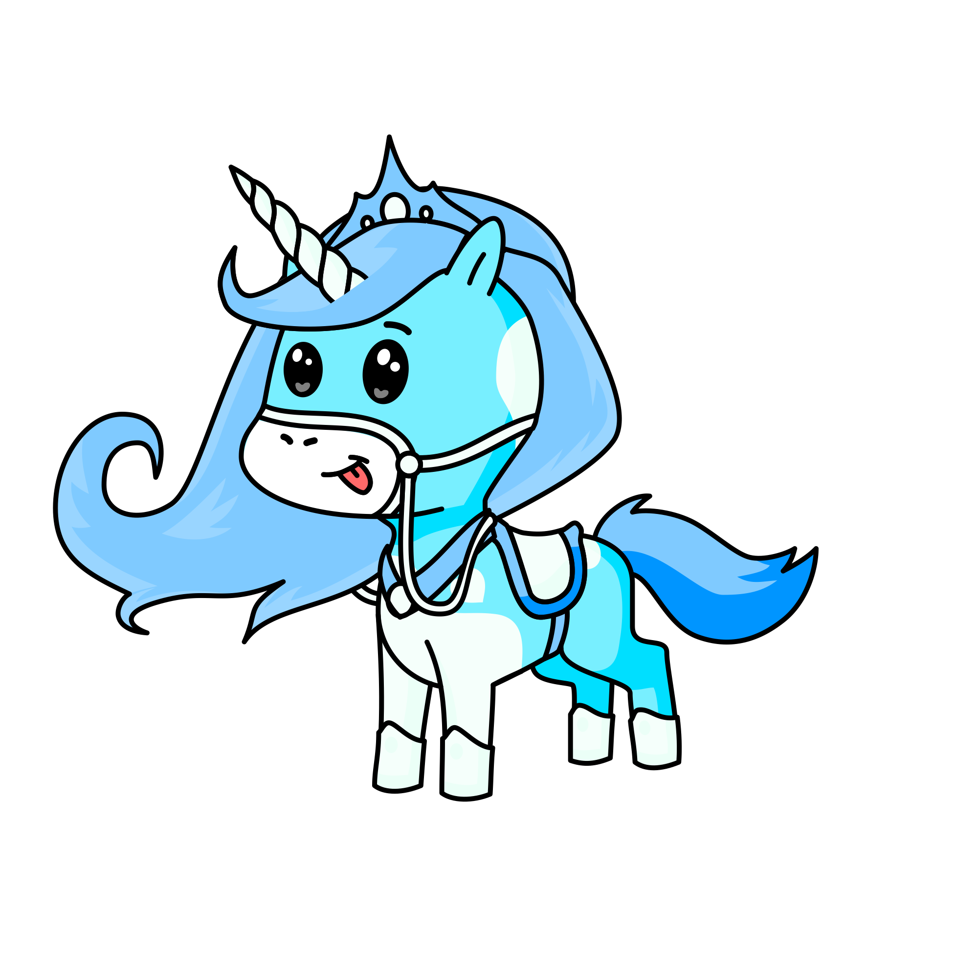 Winter, the unicorn