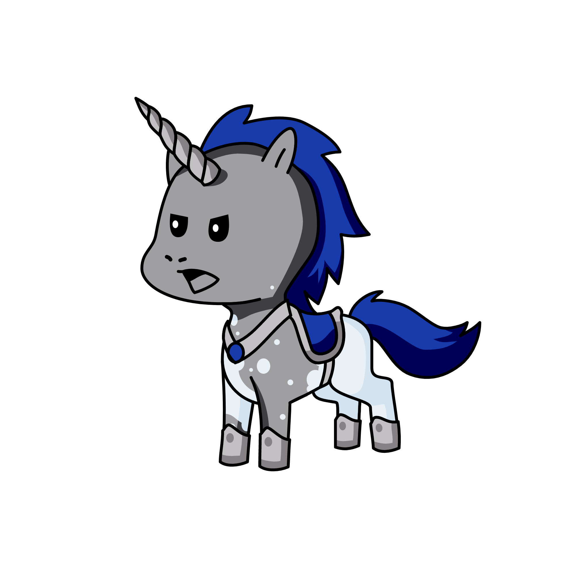 silver, the unicorn