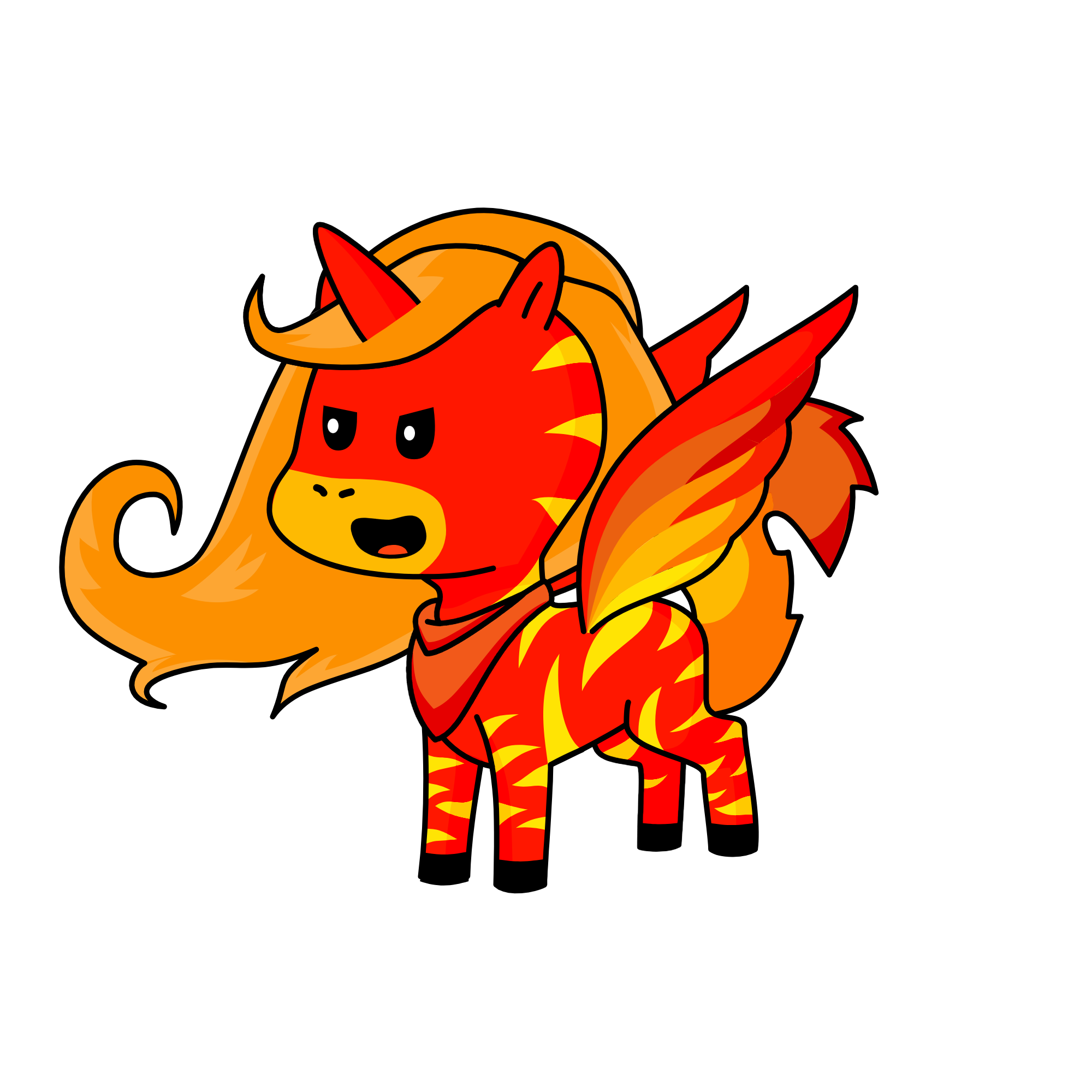 Princess Fire, the unicorn