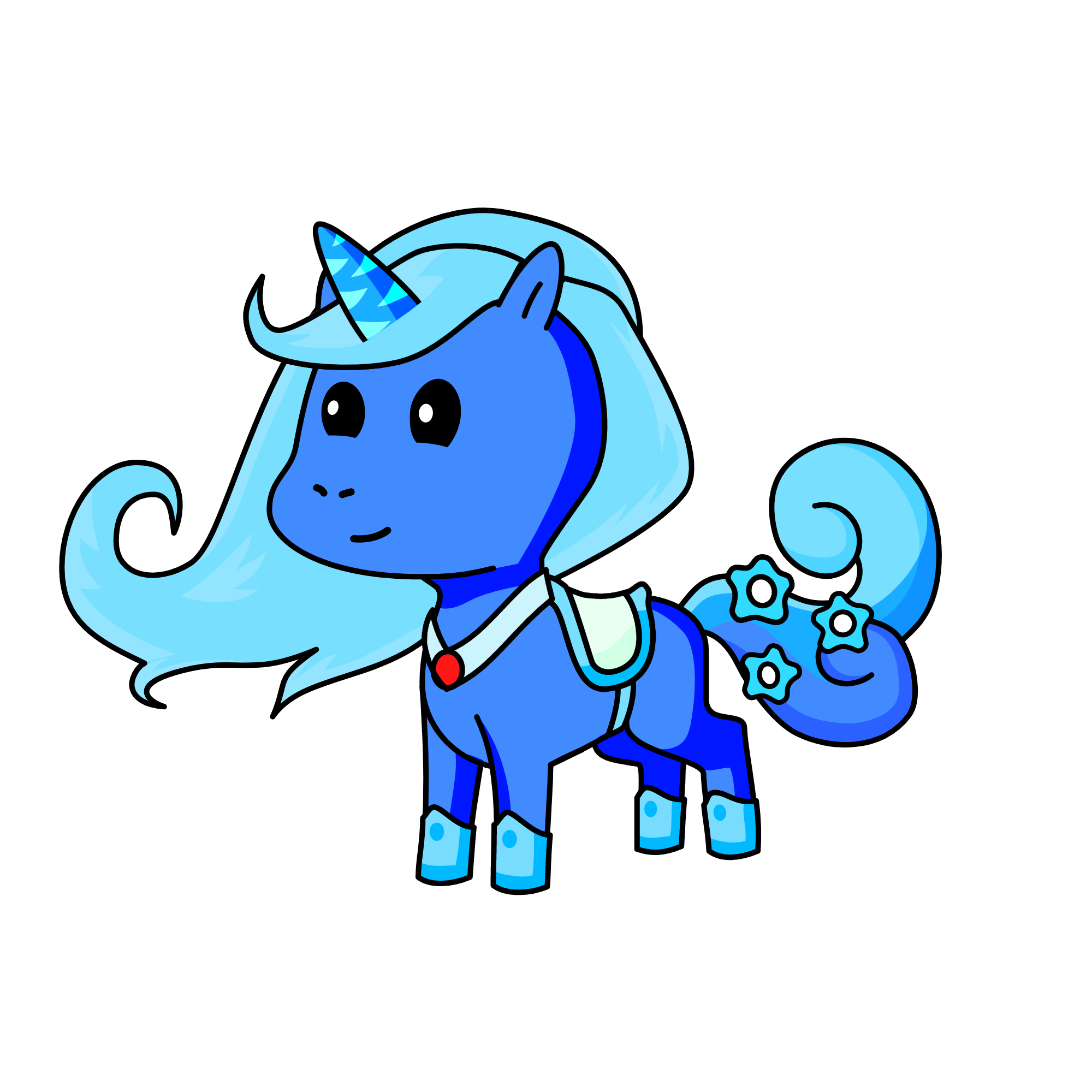 snowy, the unicorn