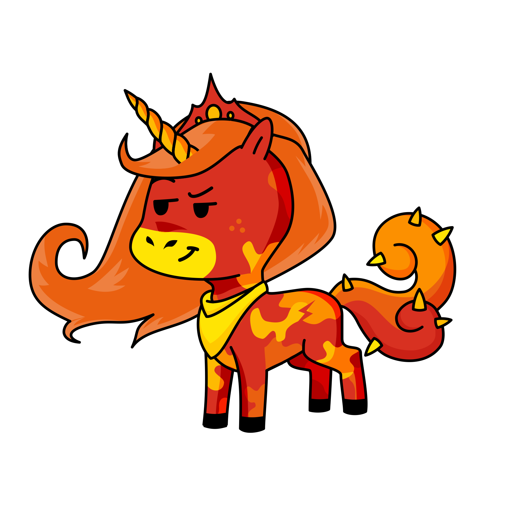 Fire, the unicorn