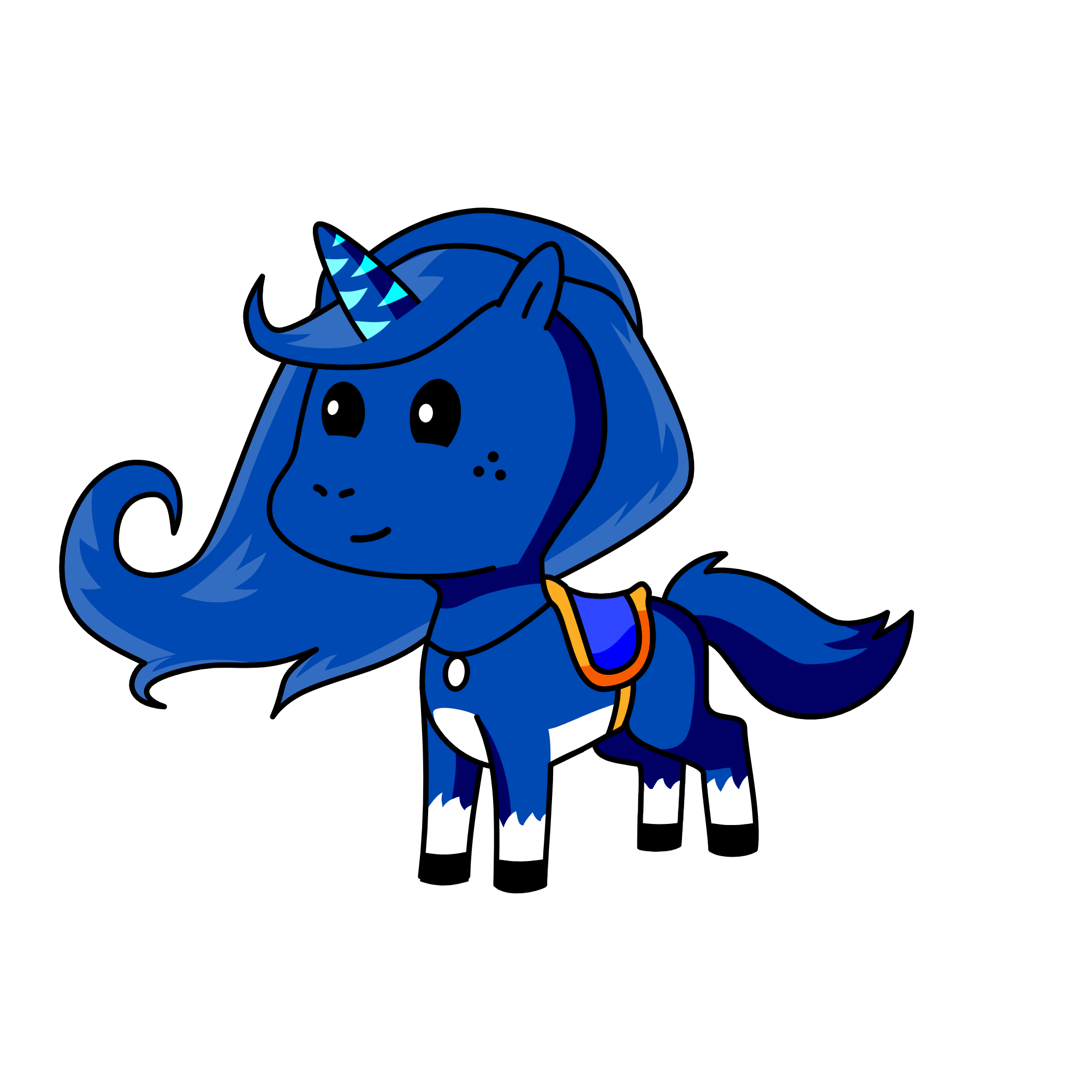 snowy, the unicorn