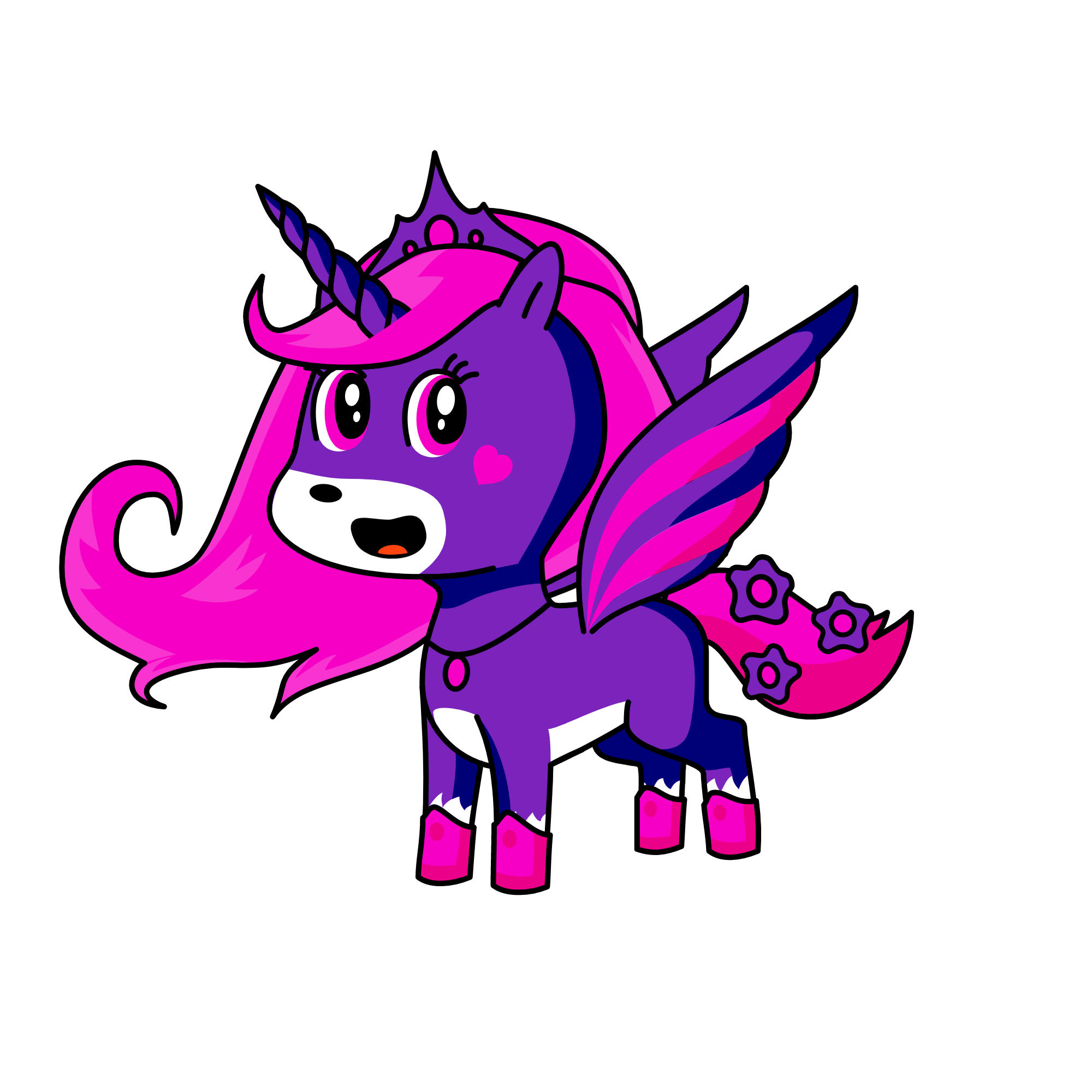 Princess Pinky McPurple, the unicorn
