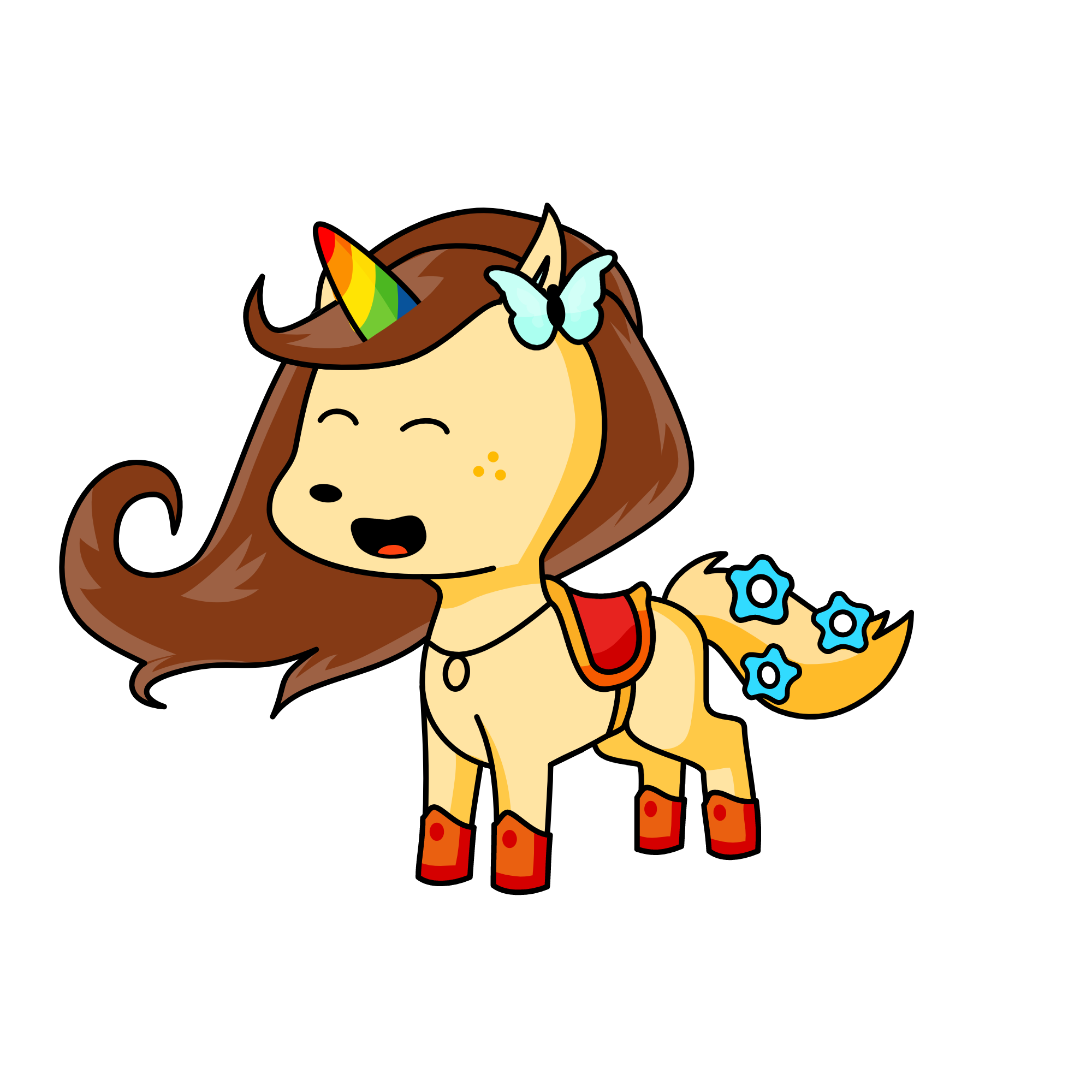 Cute unicorn, the unicorn