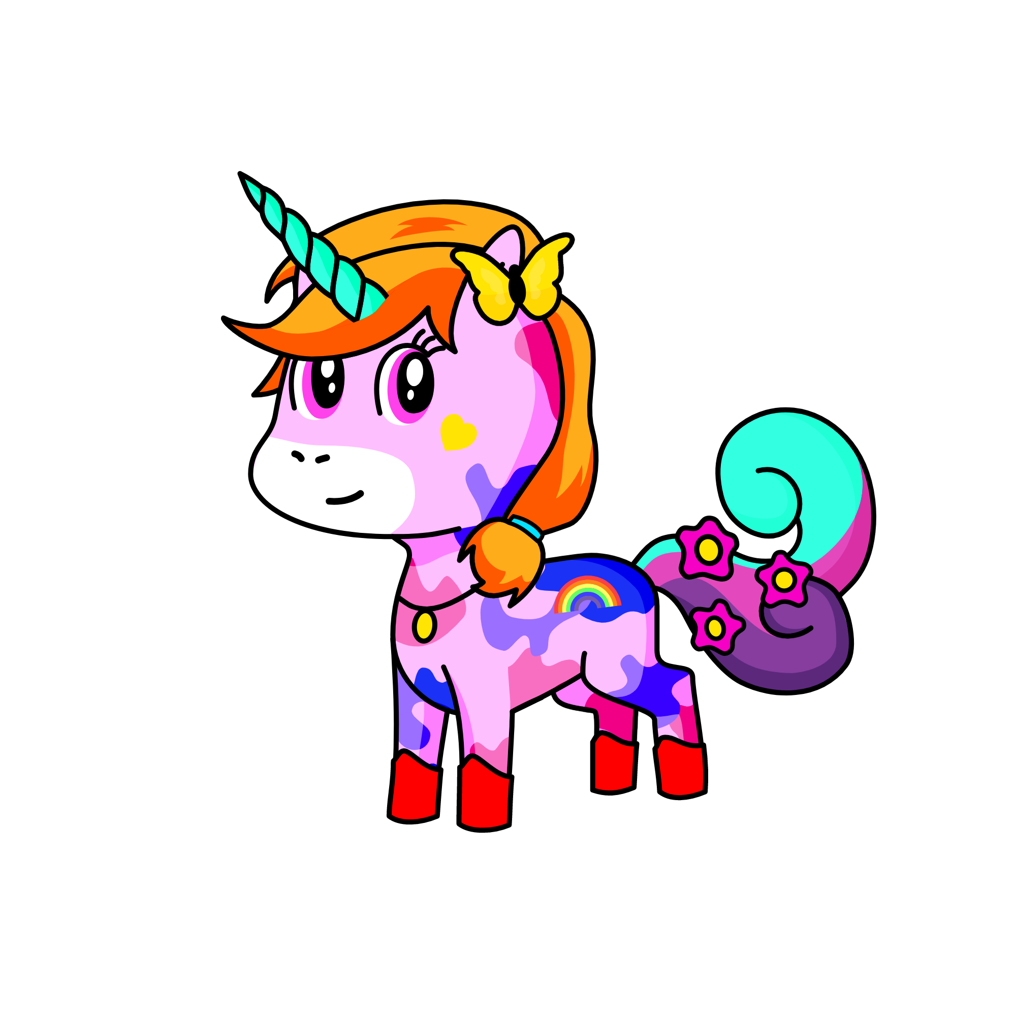 Princess Rainbow, the unicorn