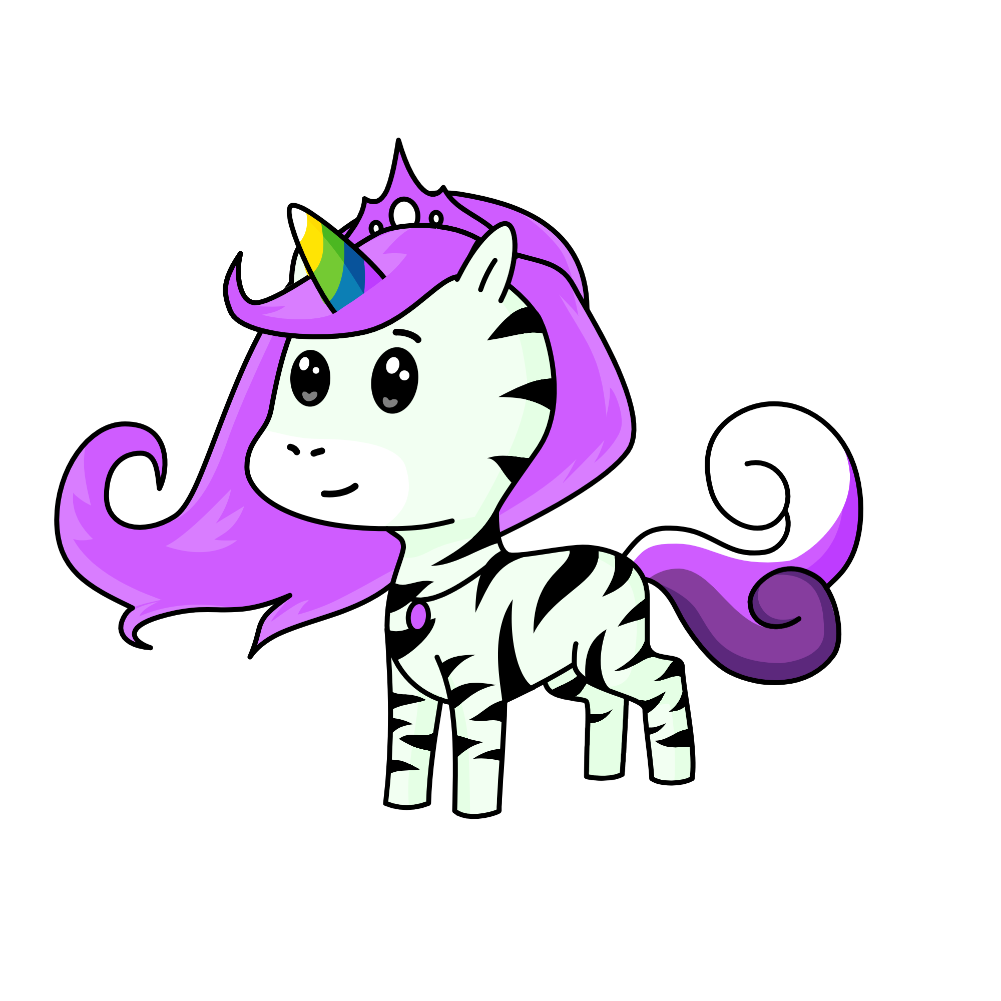 The zebra, the unicorn