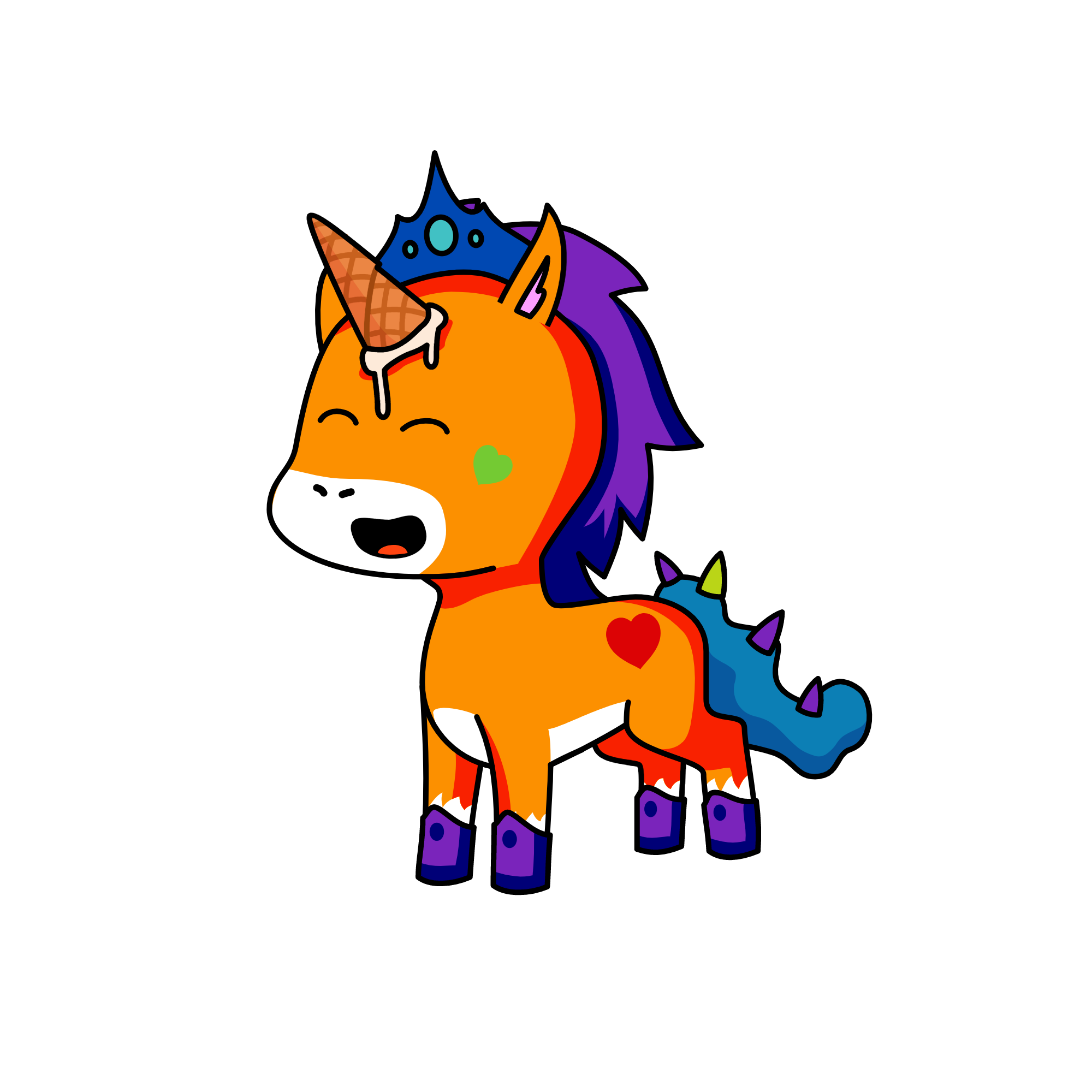 Creamsicle, the unicorn