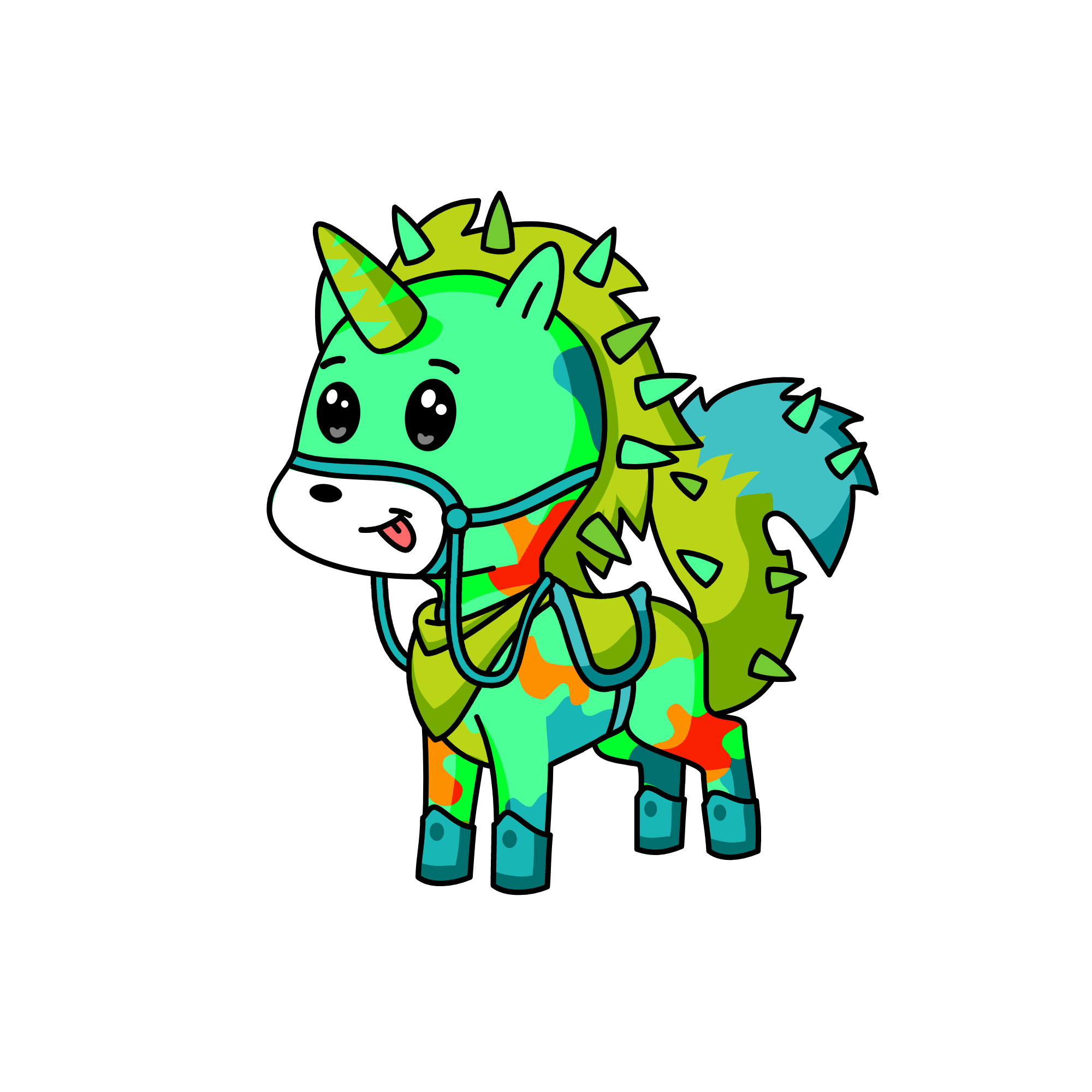 spiky, the unicorn
