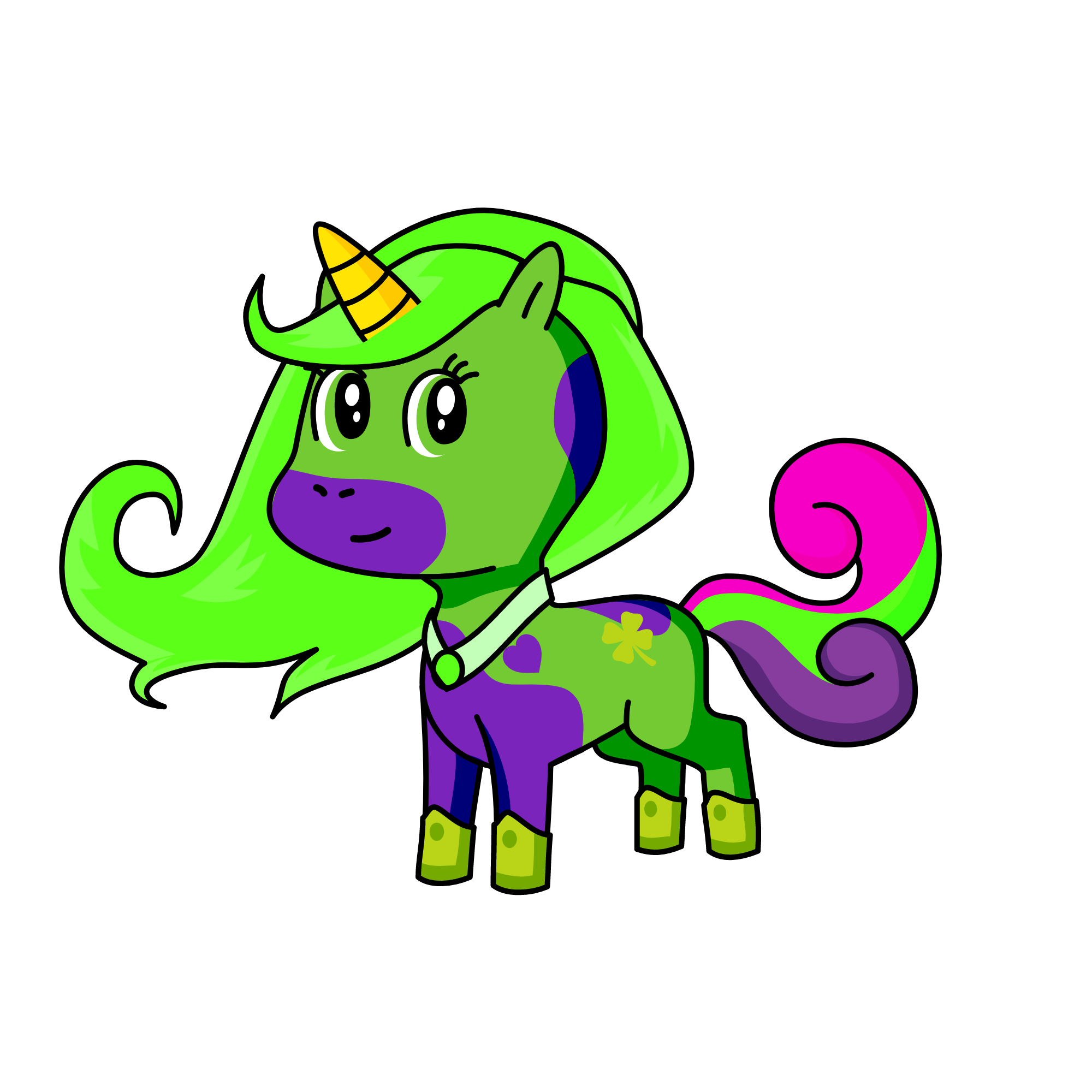 patricia the St Patrick's day pony, the unicorn
