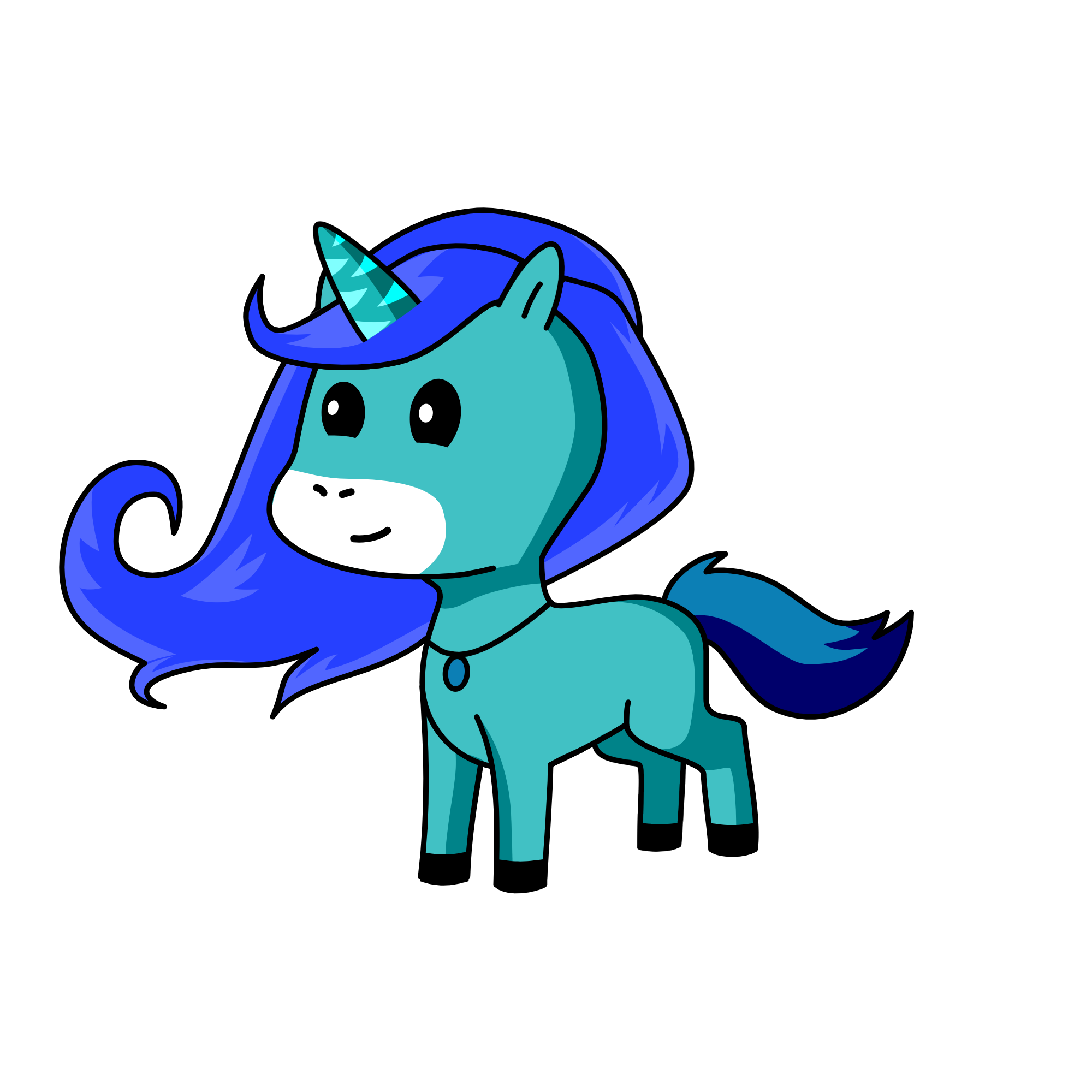 showy, the unicorn