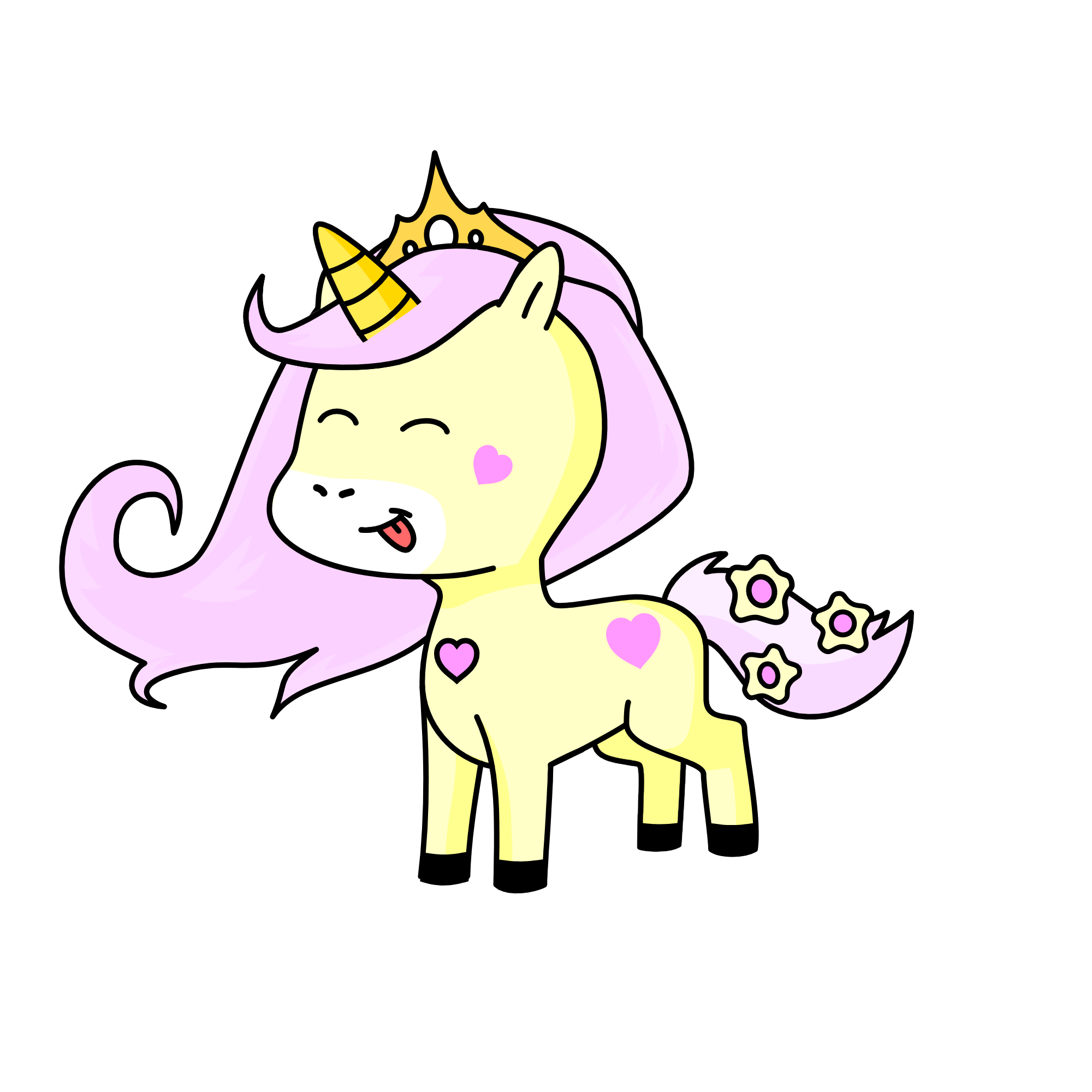 pastel princess, the unicorn