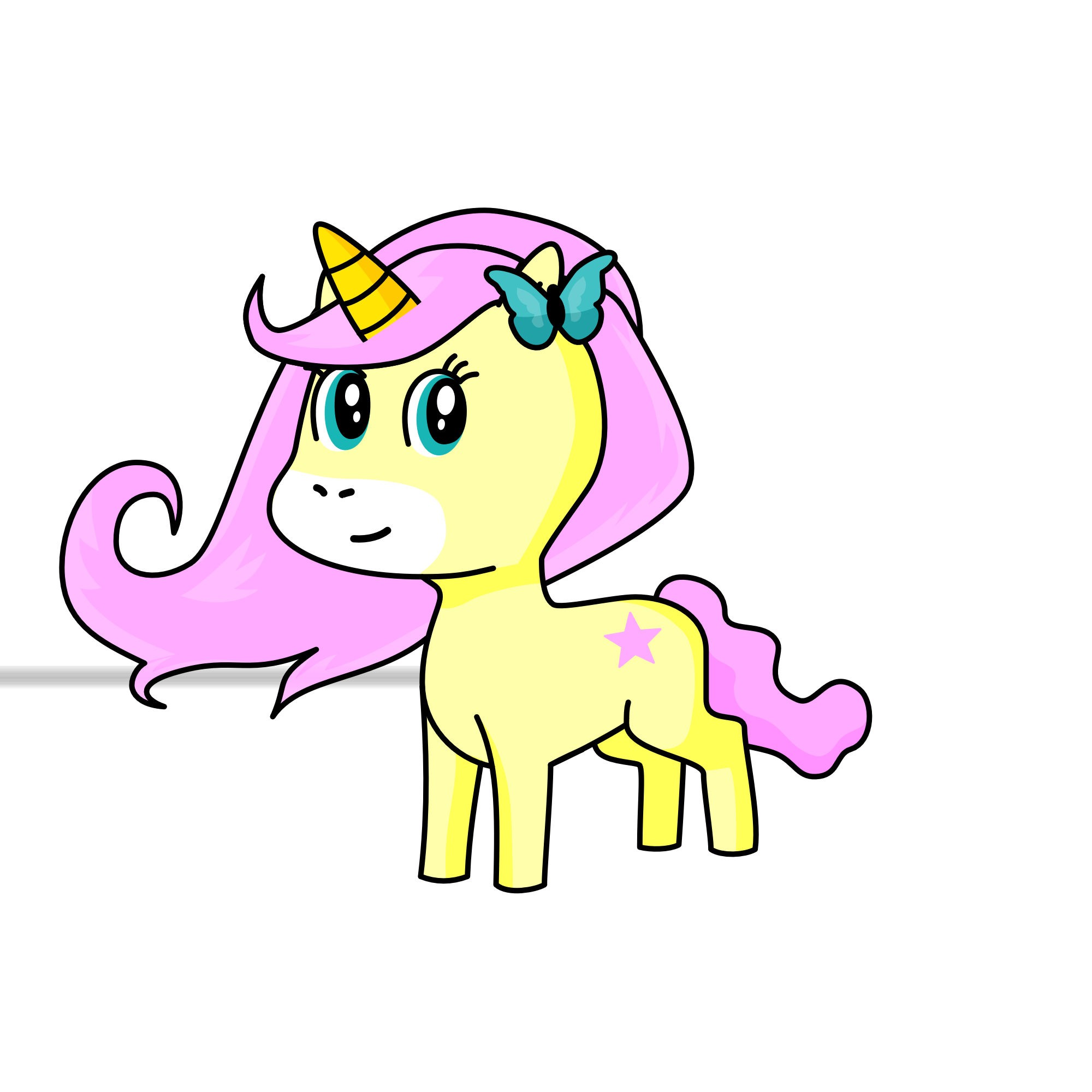 Fluttershy, the unicorn
