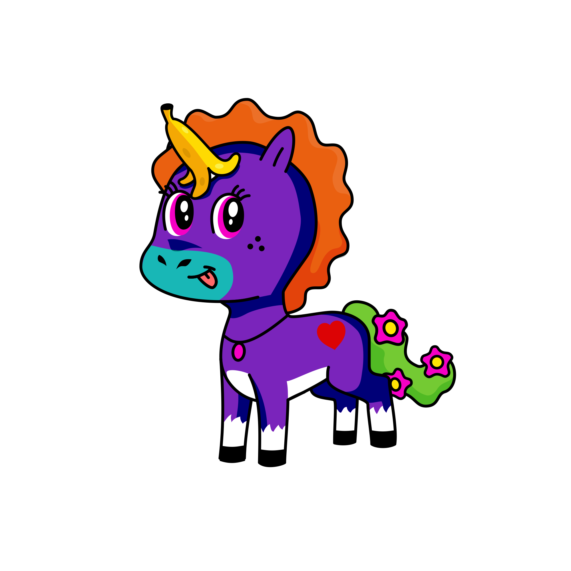 Addy, the unicorn