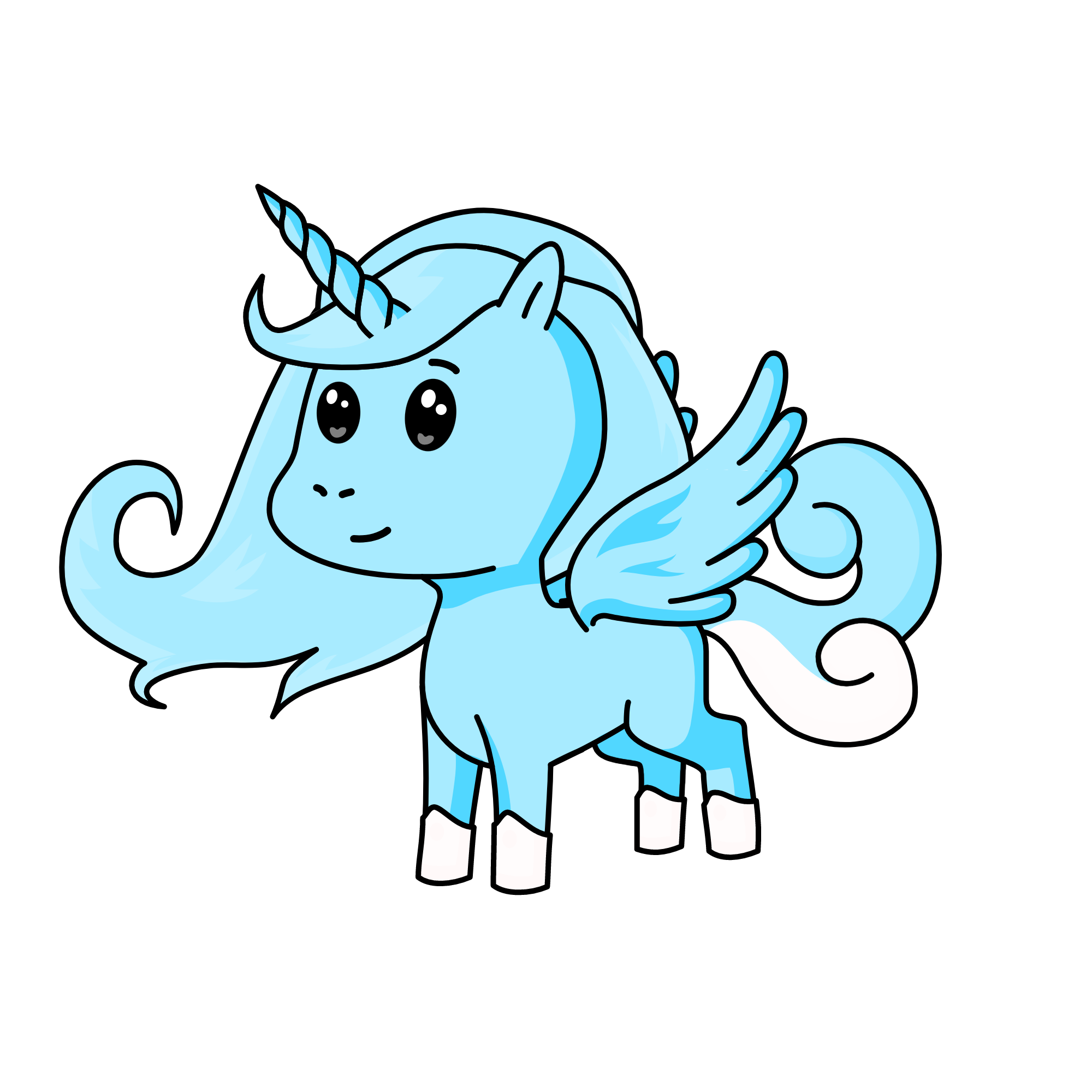 Little Invisi that came to the top, the unicorn