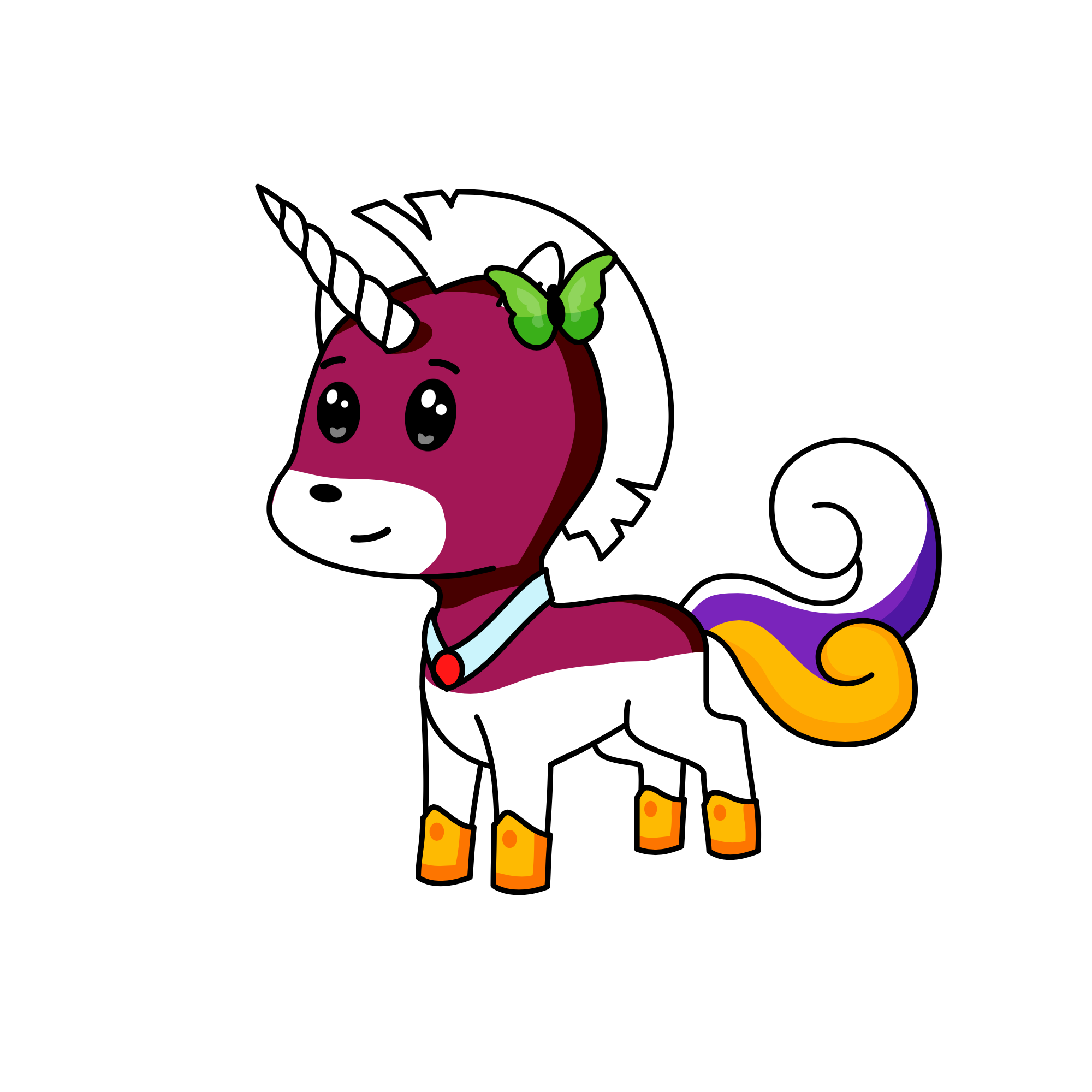 Happy 1, the unicorn
